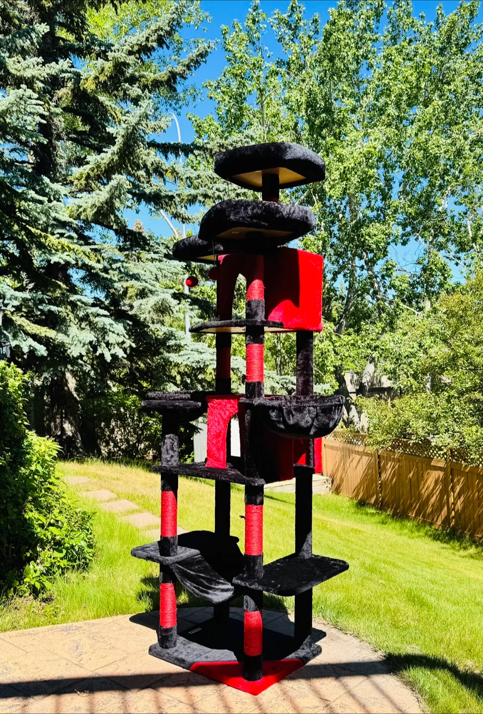 80” Cat Tree / Cat Tower – Gothic Style – for Large Cats thumbnail