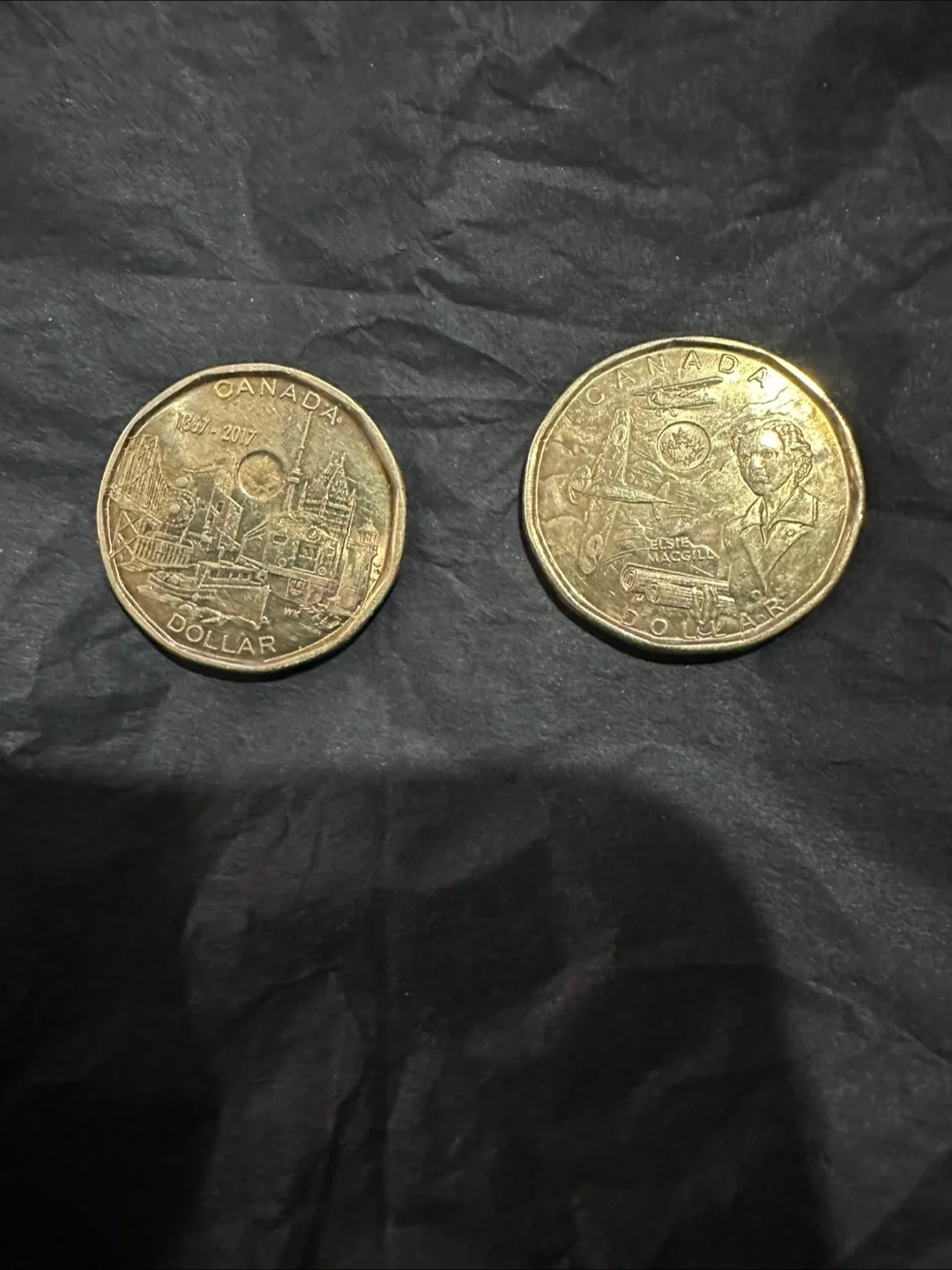 Canadian Dollar Coins - 2017 & 2022 thumbnail