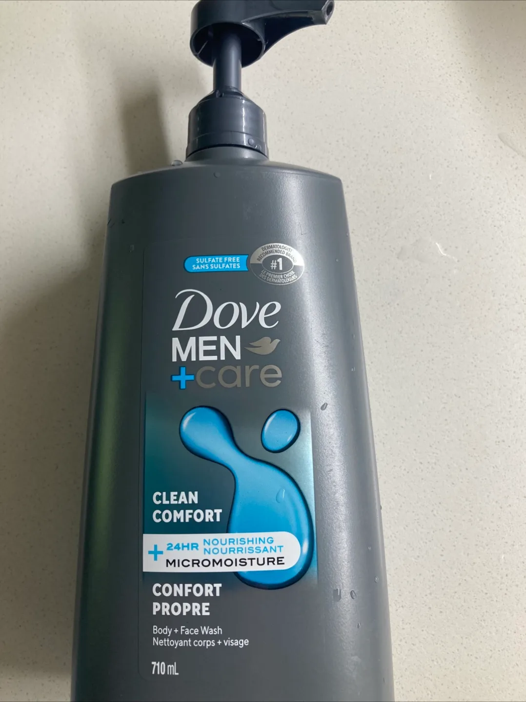 Dove Men+Care Clean Comfort Body + Face Wash 710ml thumbnail