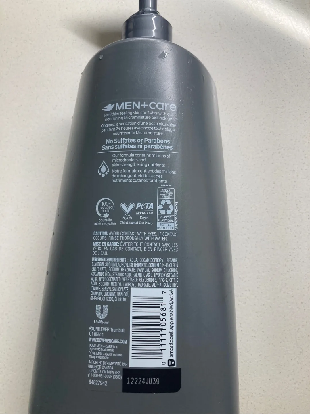 Dove Men+Care Clean Comfort Body + Face Wash 710ml image indicator(2)