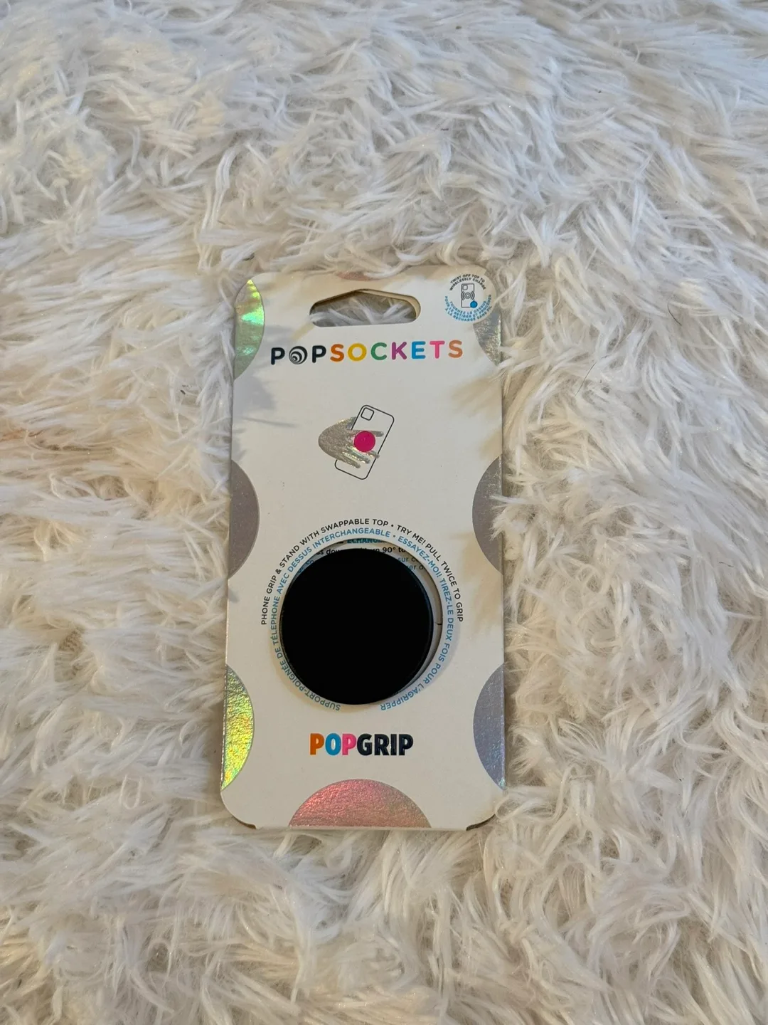 New PopSockets PopGrip Cell Phone Grip & Stand - Black thumbnail