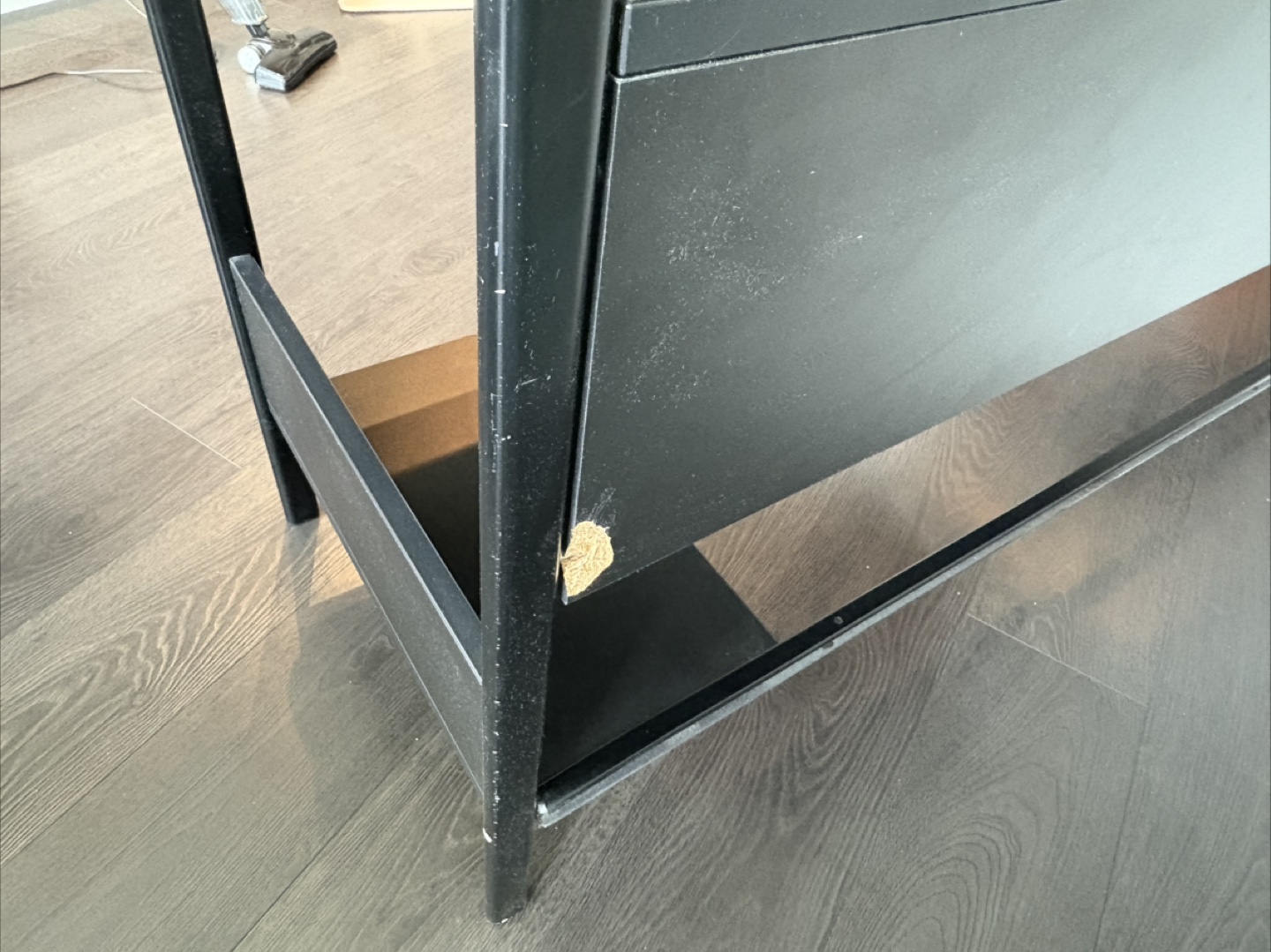 Black Office and Gaming Desk with Shelves - photo 5