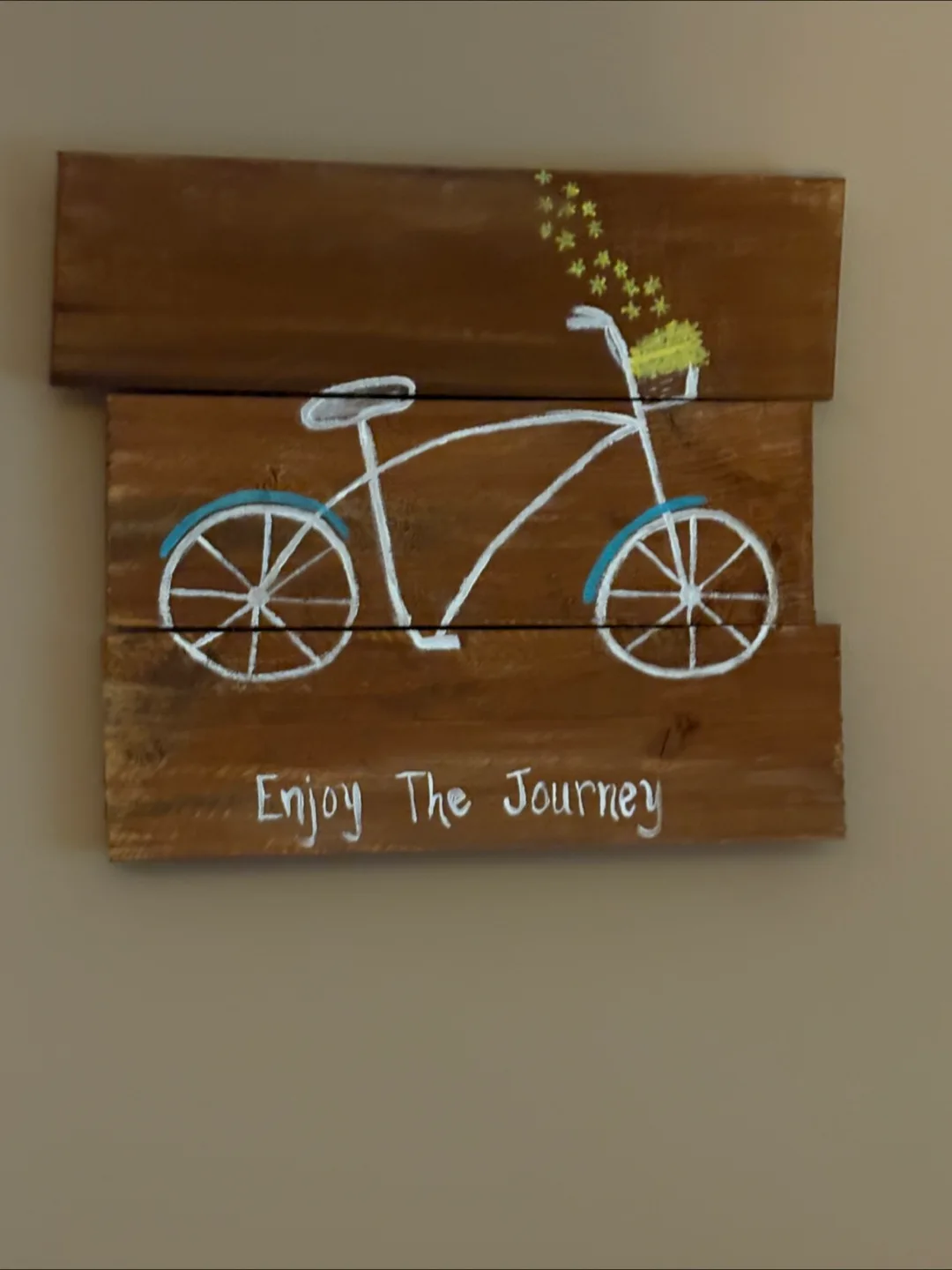 Handmade Wooden Bicycle Wall Art thumbnail