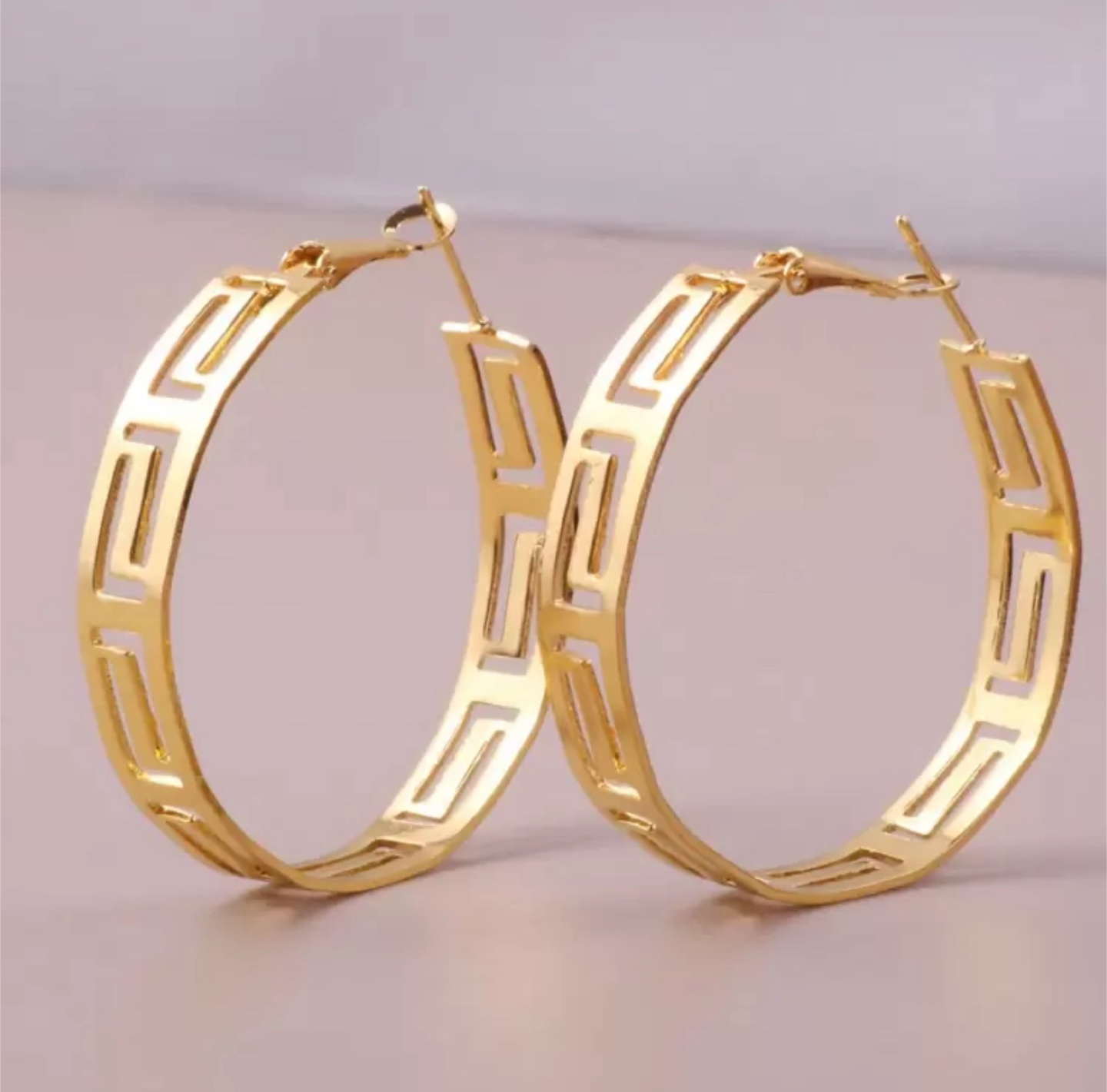 Gold Greek Key Bracelet and Ring Set - photo 4