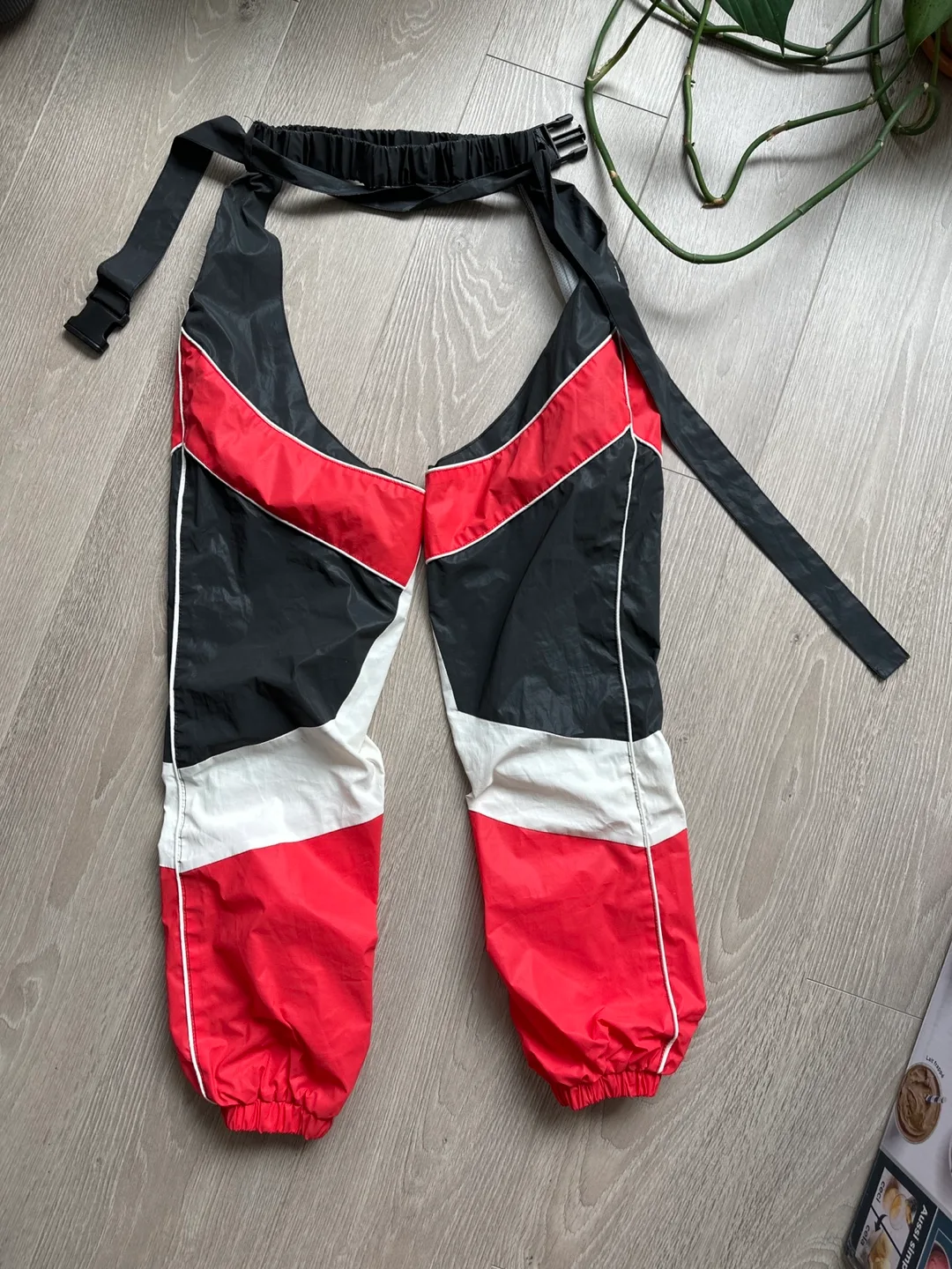 Rave/EDM Festival Wear — Red, White & Black Pants thumbnail