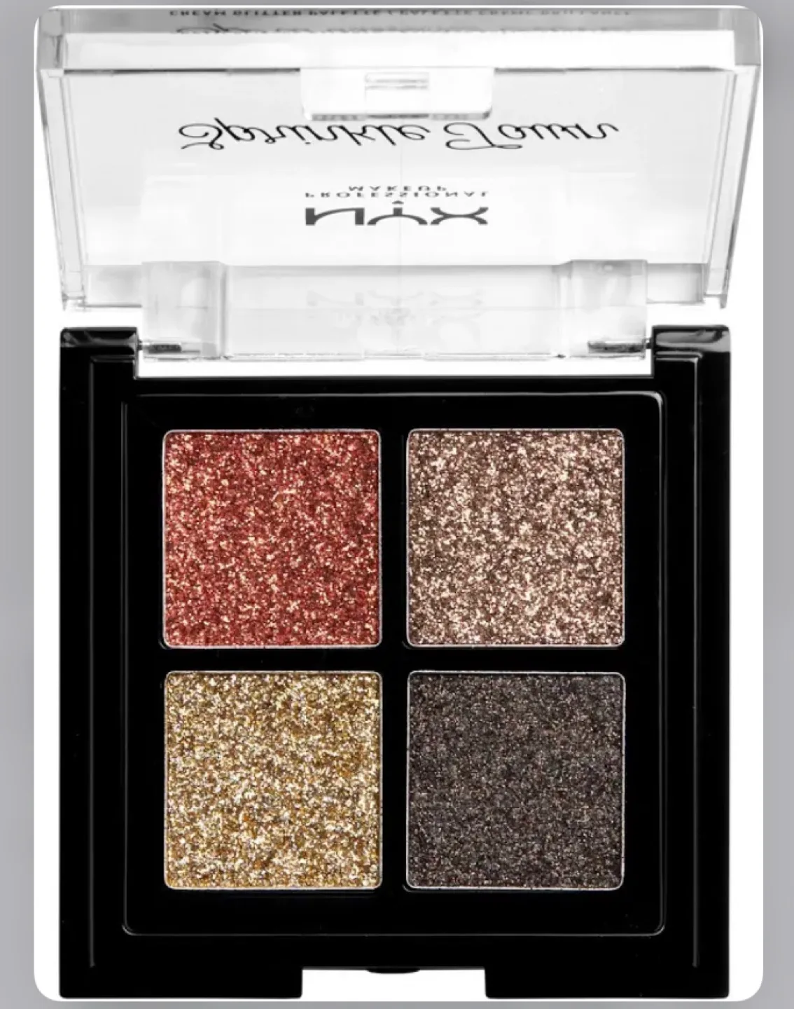 Sealed Nyx  sprinkle town cream glitter palette image indicator(2)