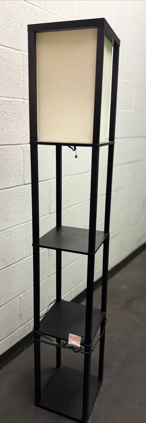 Black Shelf Floor Lamp 🇨🇦 thumbnail
