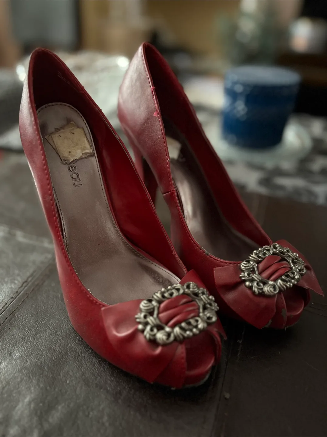 Le Château Red Heels - Size 7 thumbnail