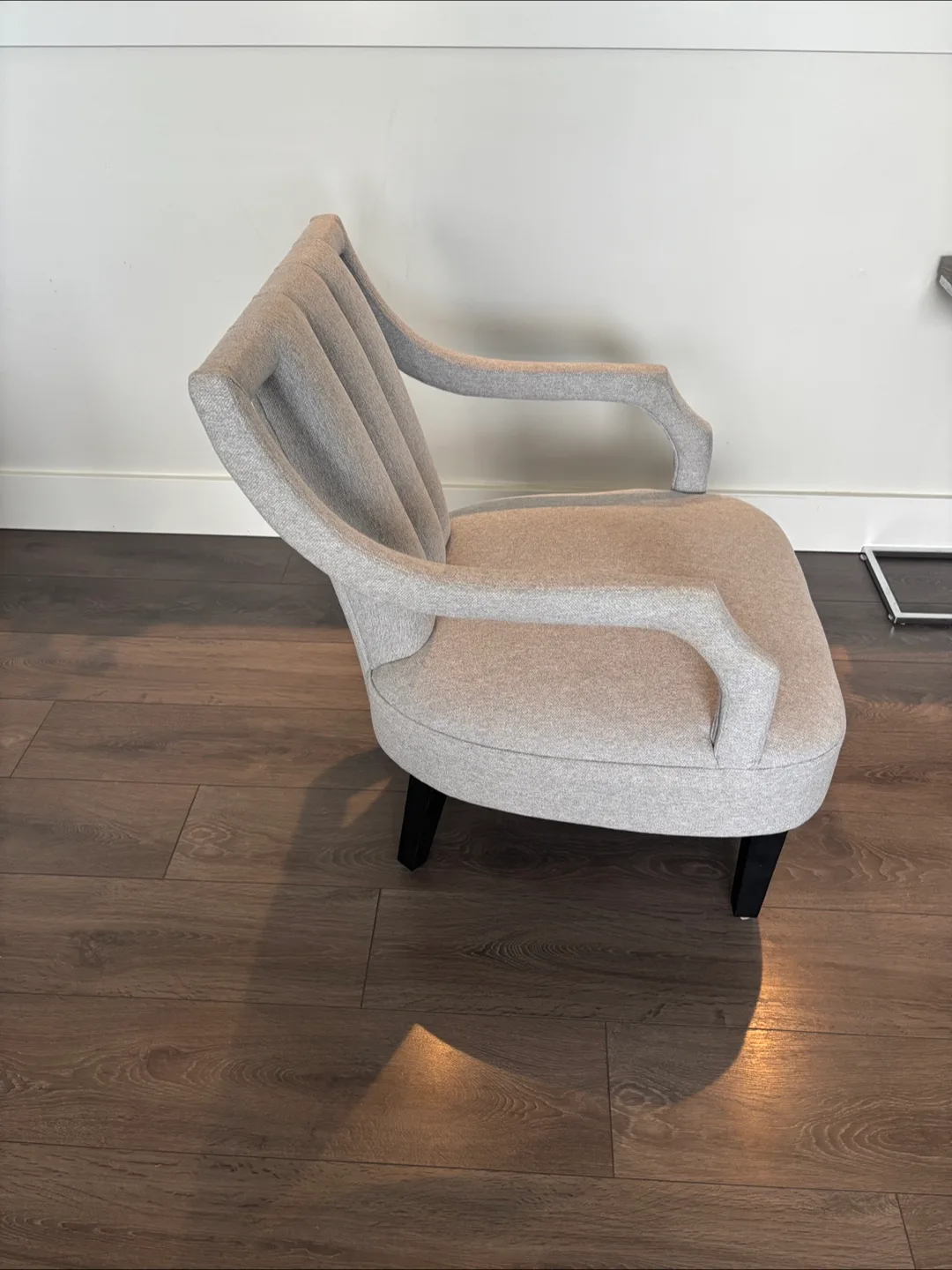 Grey Armchair with Unique Design thumbnail