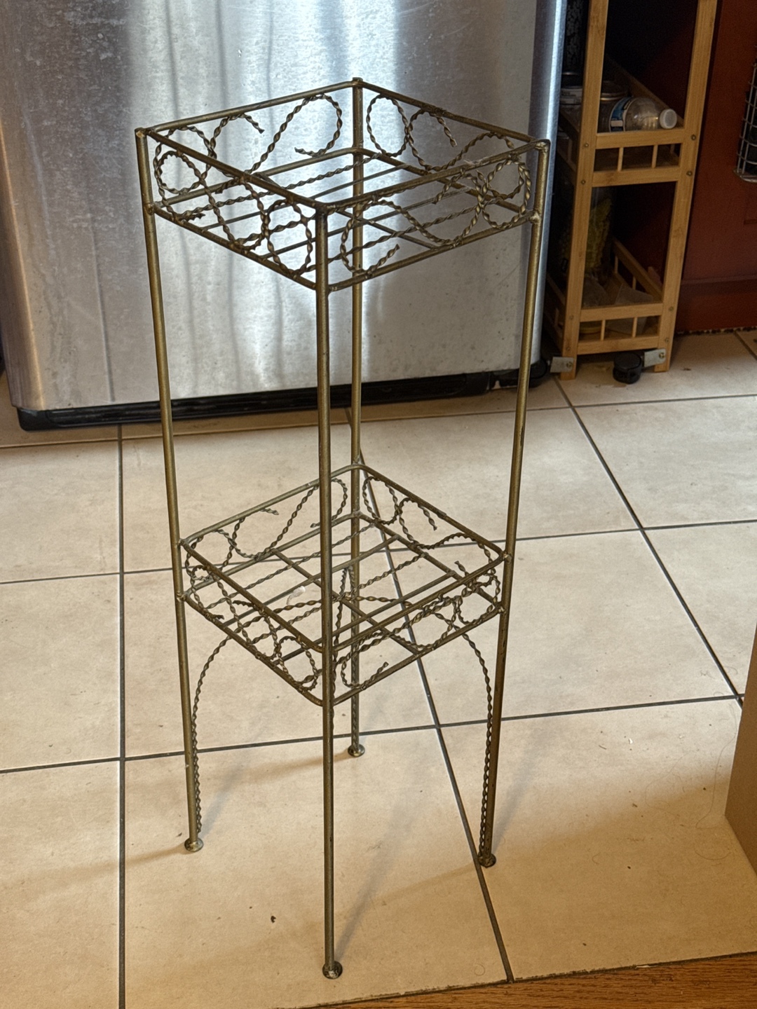 Vintage Metal Plant Stand
