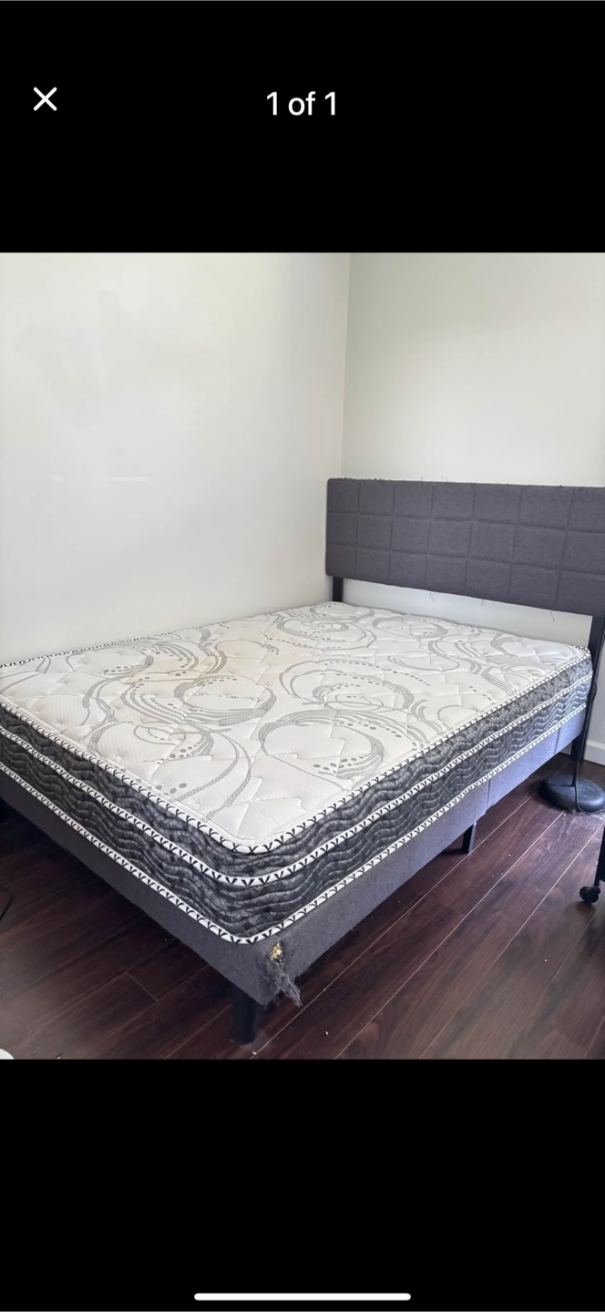 Bed frame and Mattress