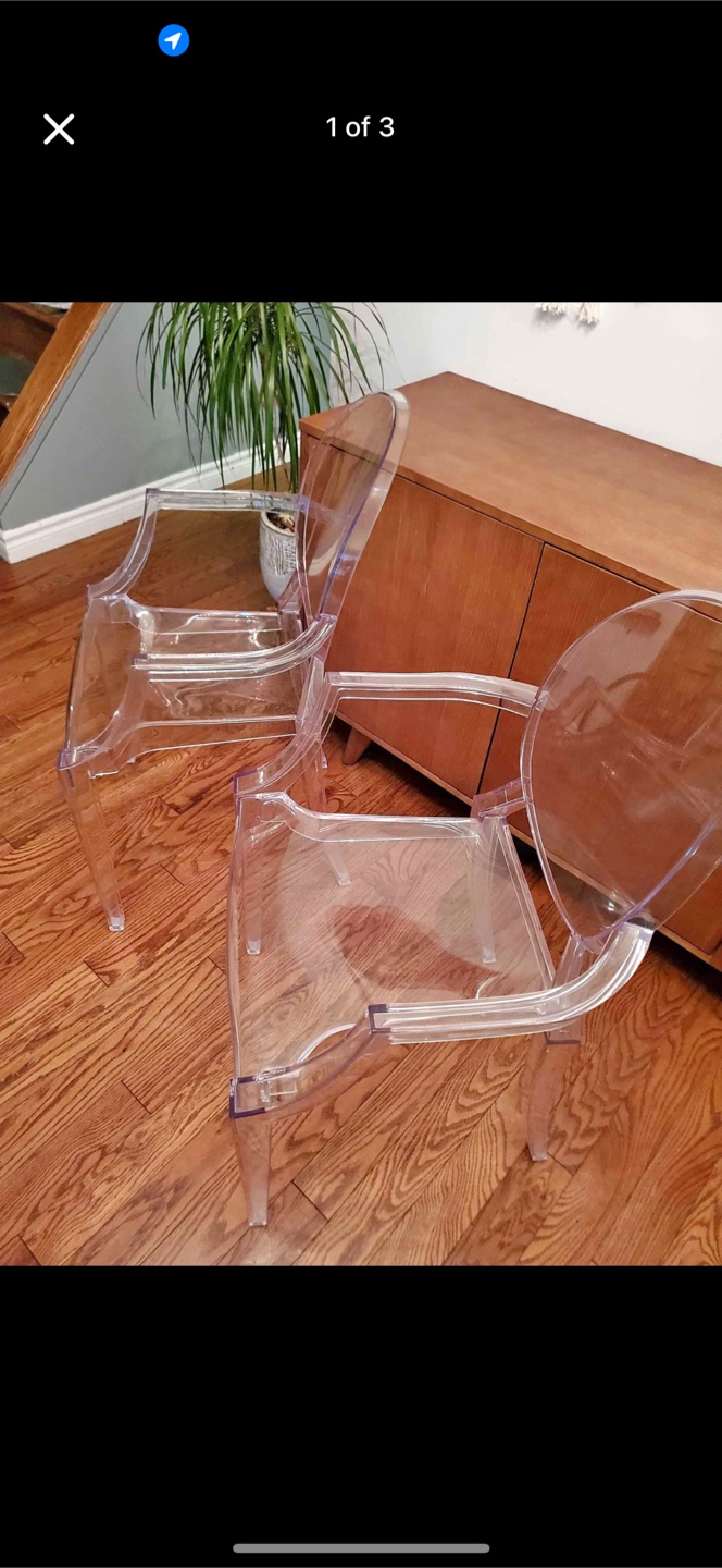 Acrylic In Clear With Arm Dining Chair - photo 3