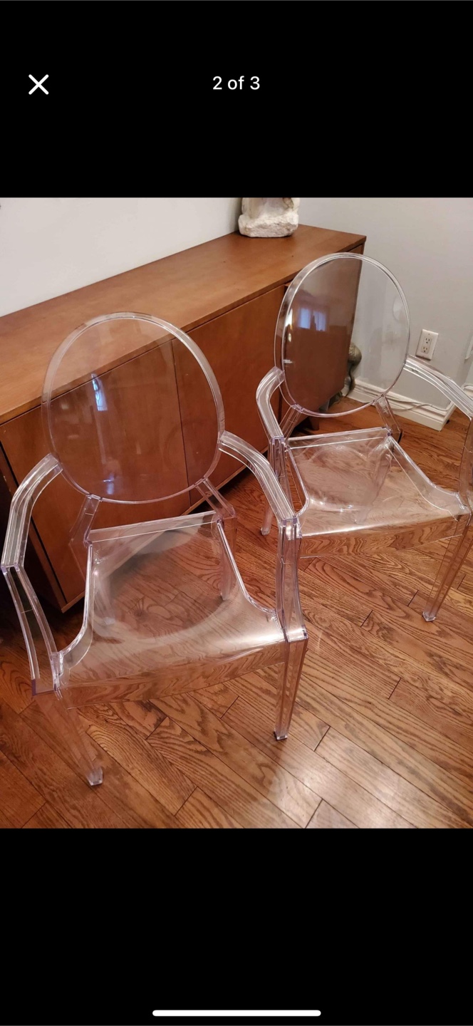 Acrylic In Clear With Arm Dining Chair - photo 2