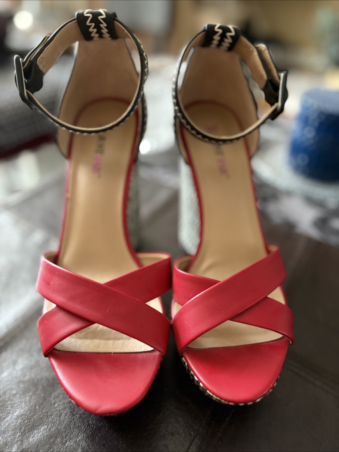 JustFab Melrose Wedge Sandals - Size 7.5 - photo 2