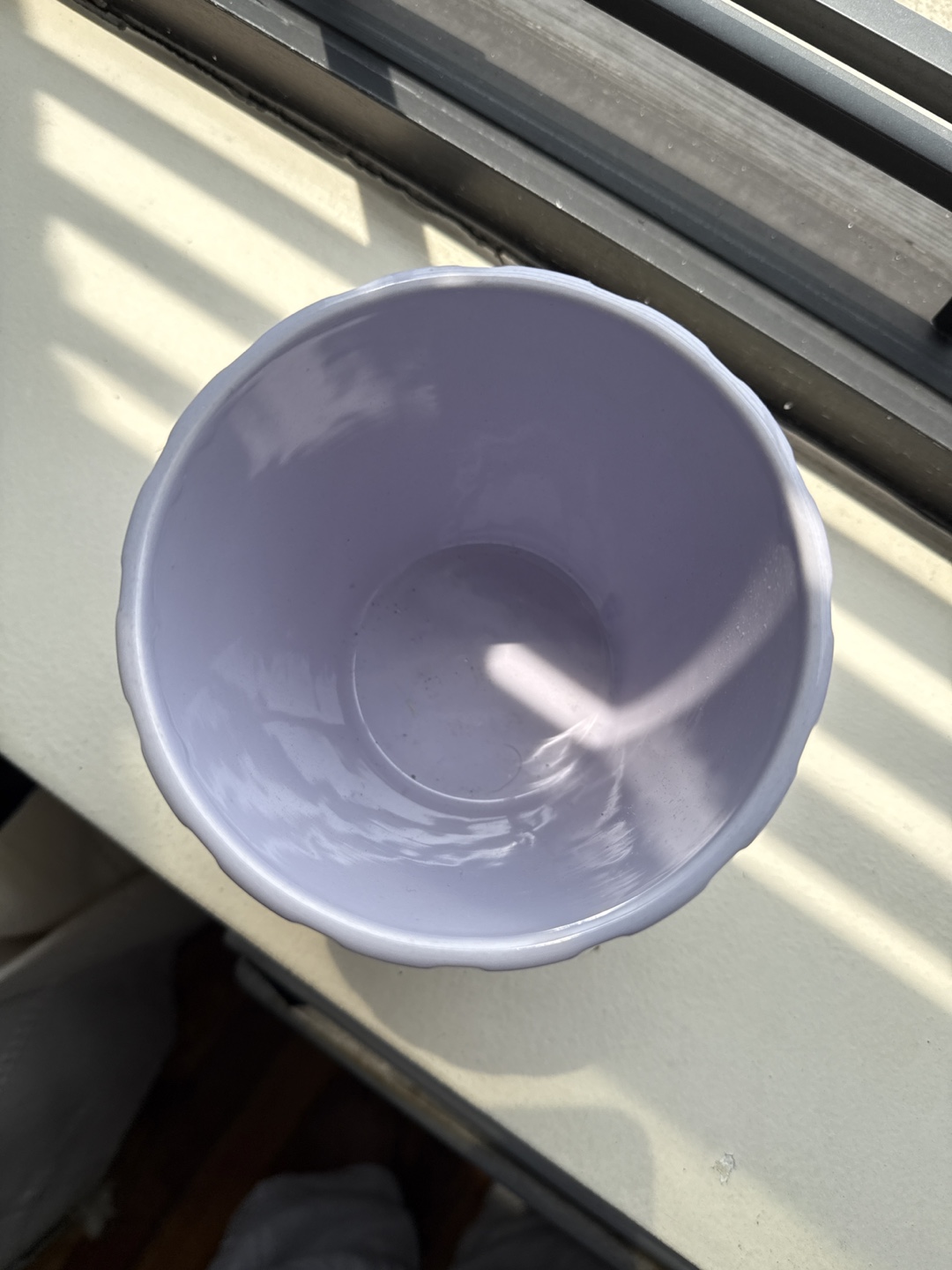 Light Purple Ceramic Flower Pot - photo 2