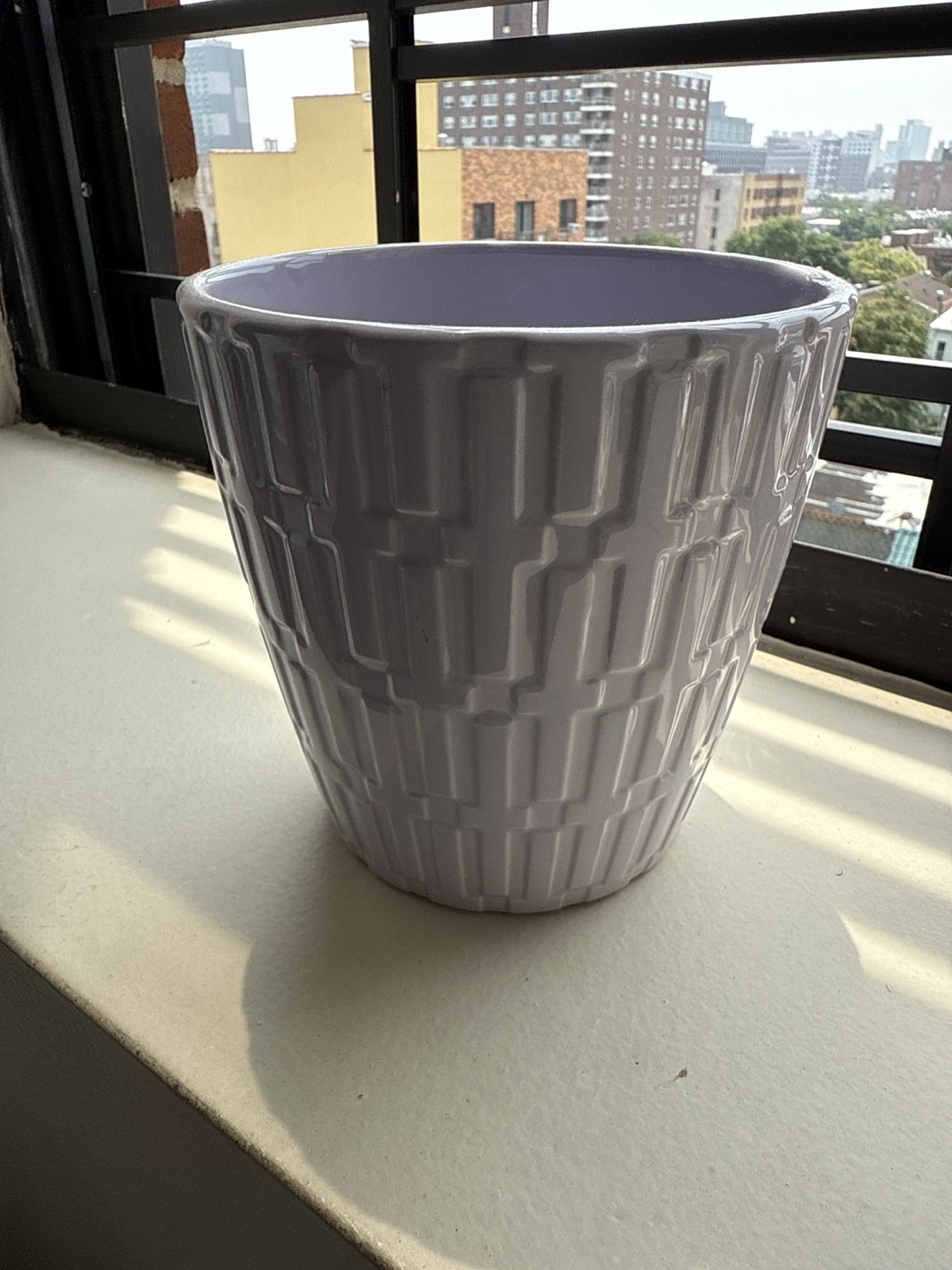 Light Purple Ceramic Flower Pot