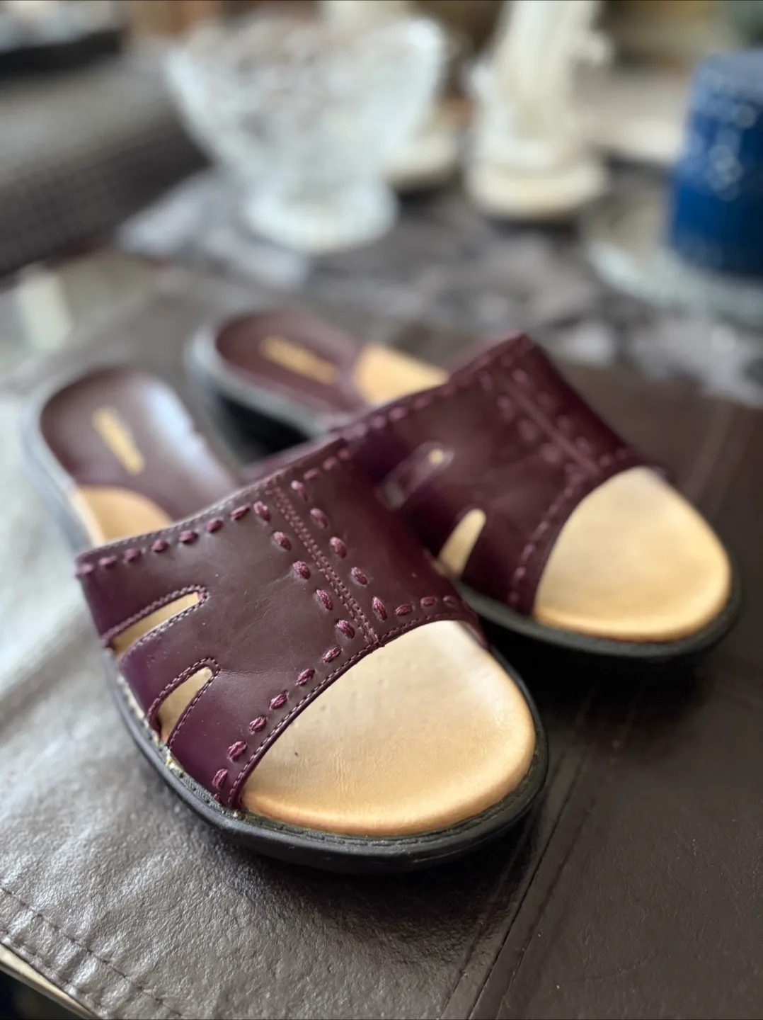 Croft & Barrow Hepburn Purple Sandals - Size 7 thumbnail