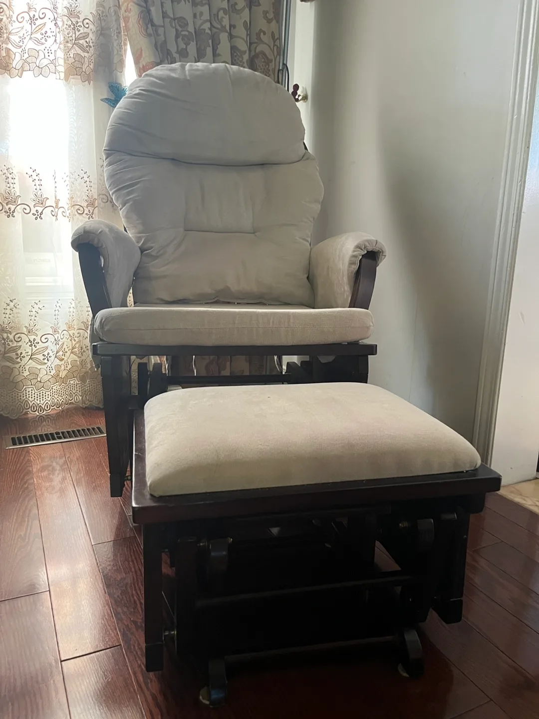 Tuscany Glider and Ottoman - Beige thumbnail