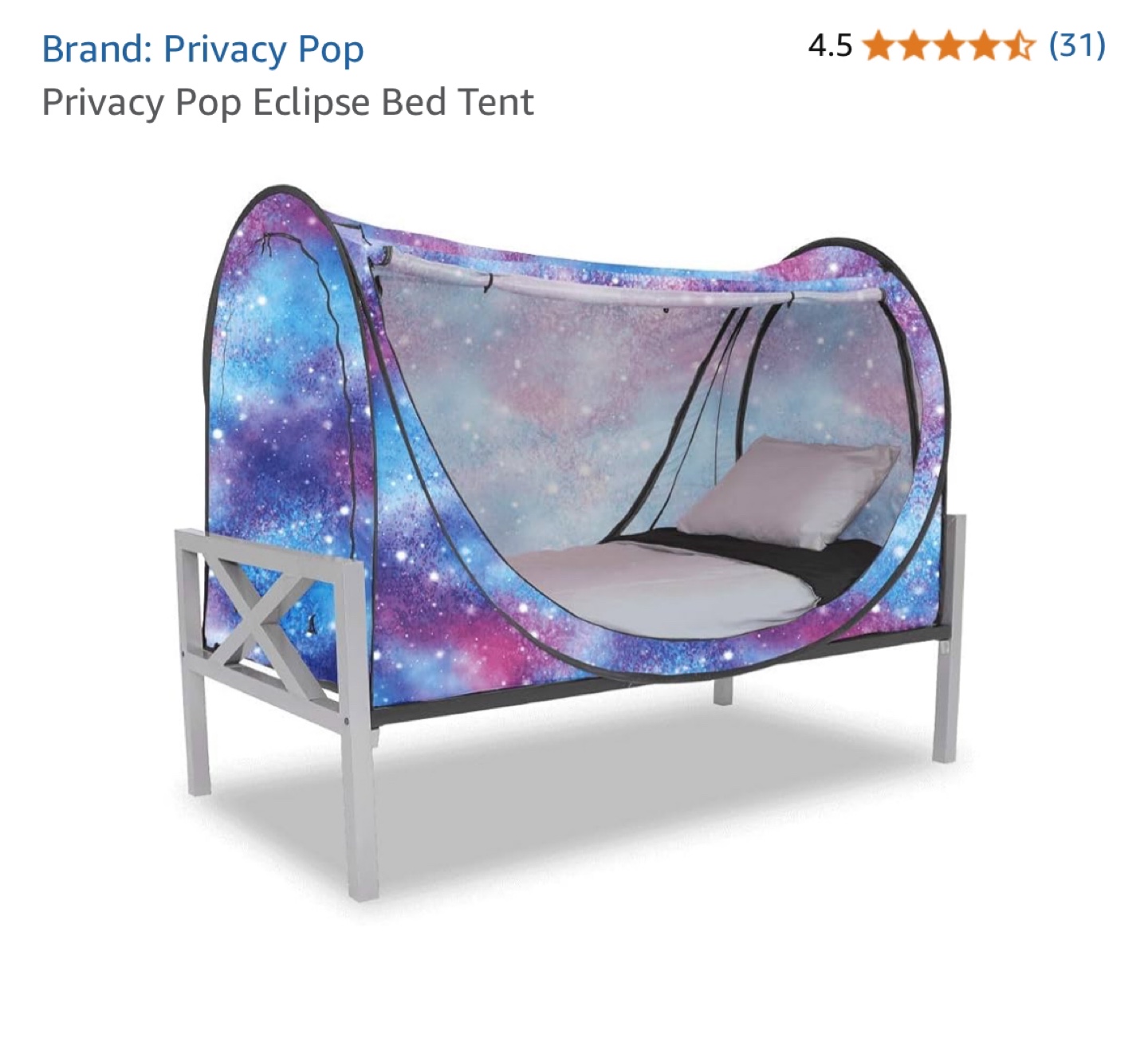 Privacy Pop Eclipse Bed Tent - Unicorn Galaxy Twin size - photo 4