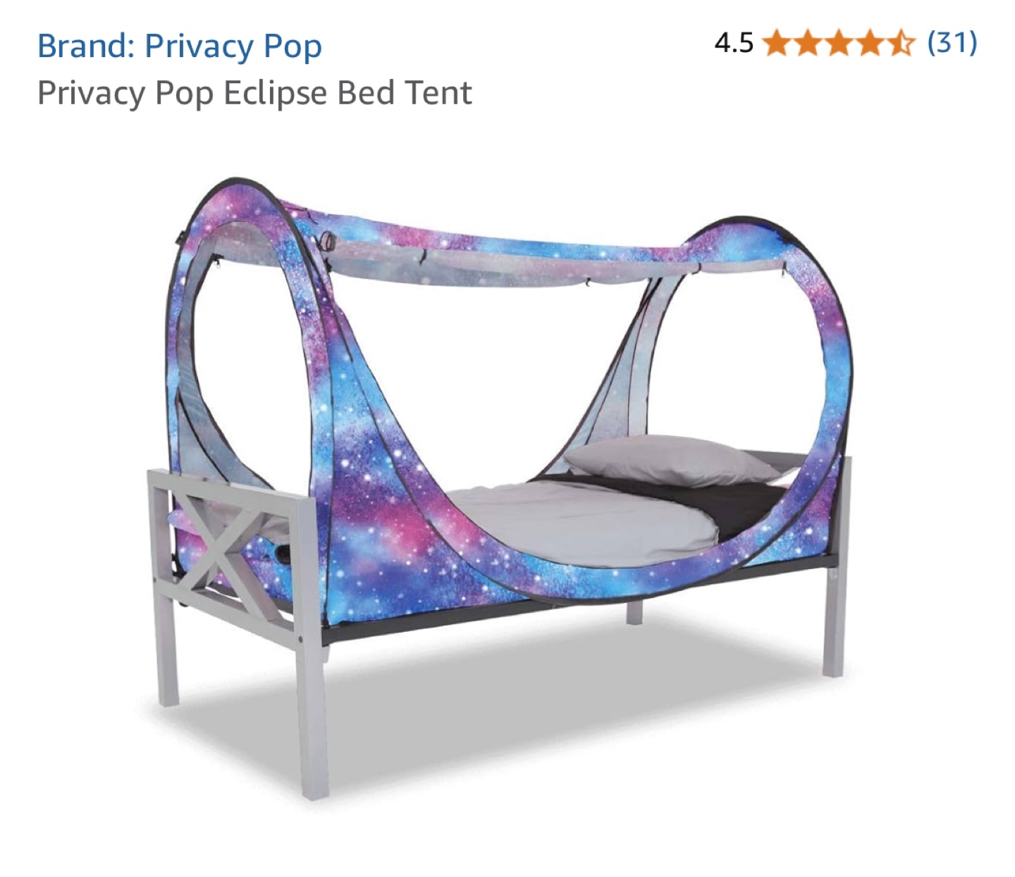Privacy Pop Eclipse Bed Tent - Unicorn Galaxy Twin size - photo 5