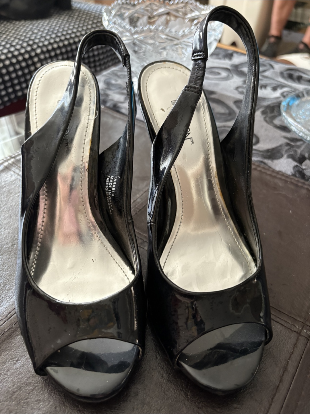 Expressions Black Heels - Size 7