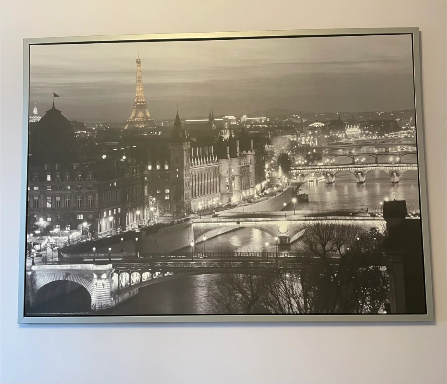 Large Paris Cityscape Canvas Print thumbnail