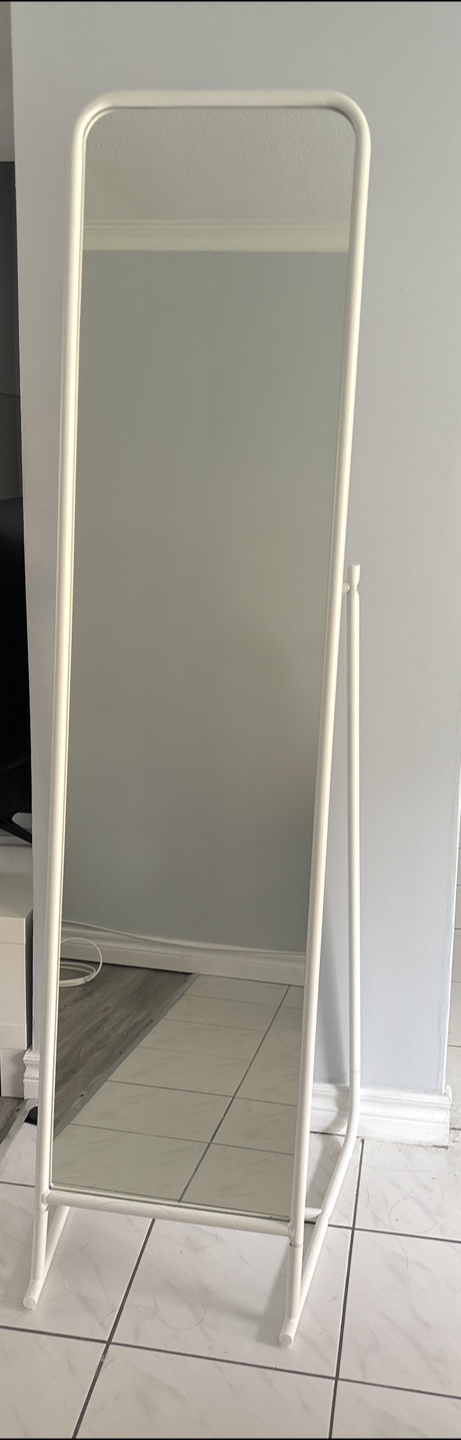 Ikea ISFJORDEN Standing Mirror - White
