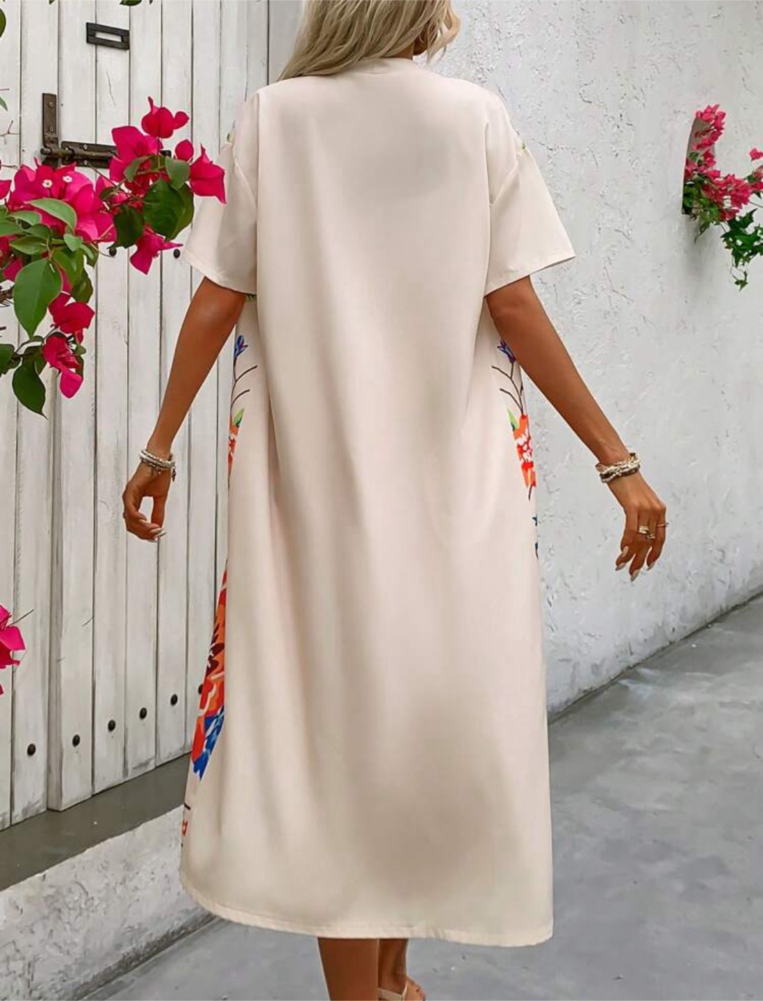 Floral Print Kimono and Shorts Set - L/XL - photo 2