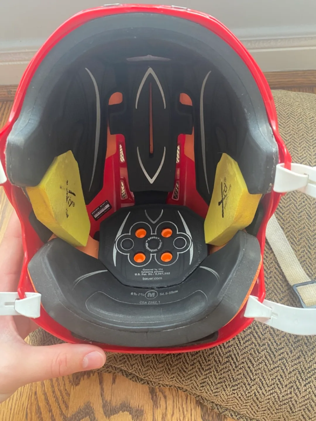 Bauer Hockey Helmet - Red, Size M image indicator(2)