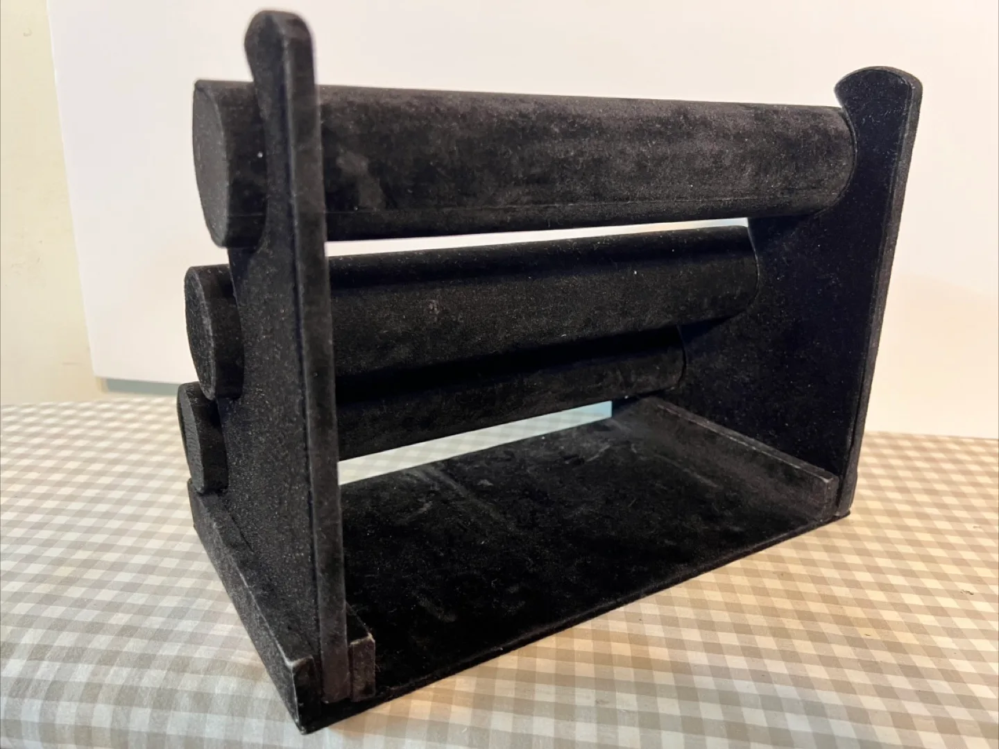 Black Velvet 3-Tier Jewelry Display Stand image indicator(4)