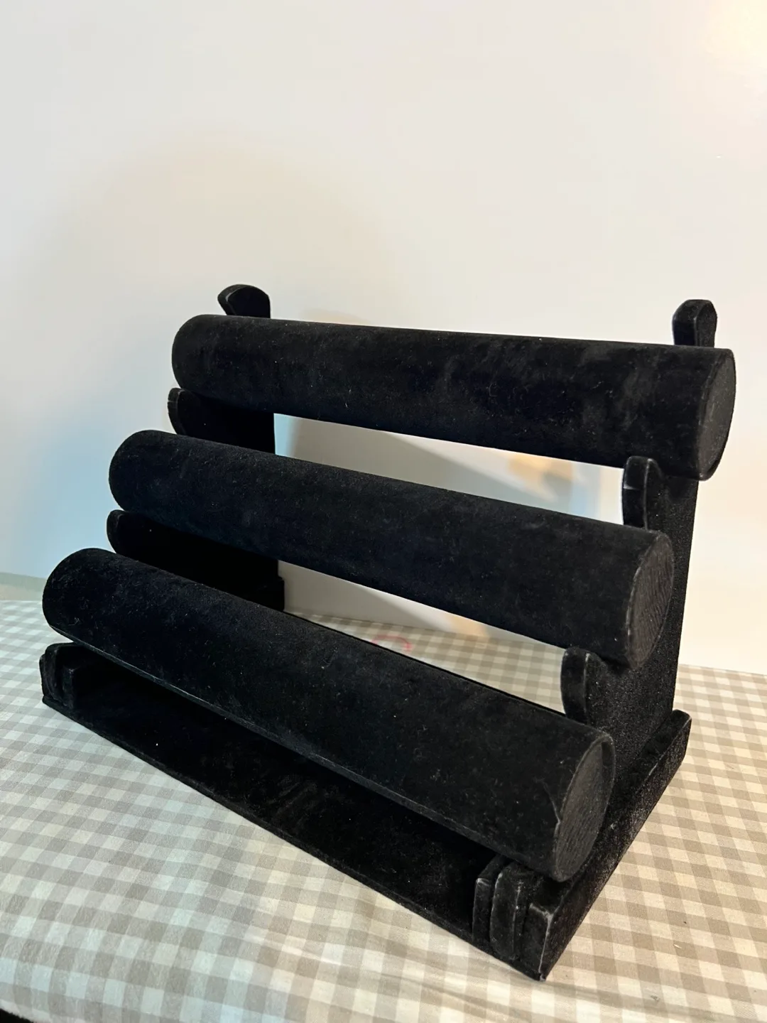 Black Velvet 3-Tier Jewelry Display Stand image indicator(3)