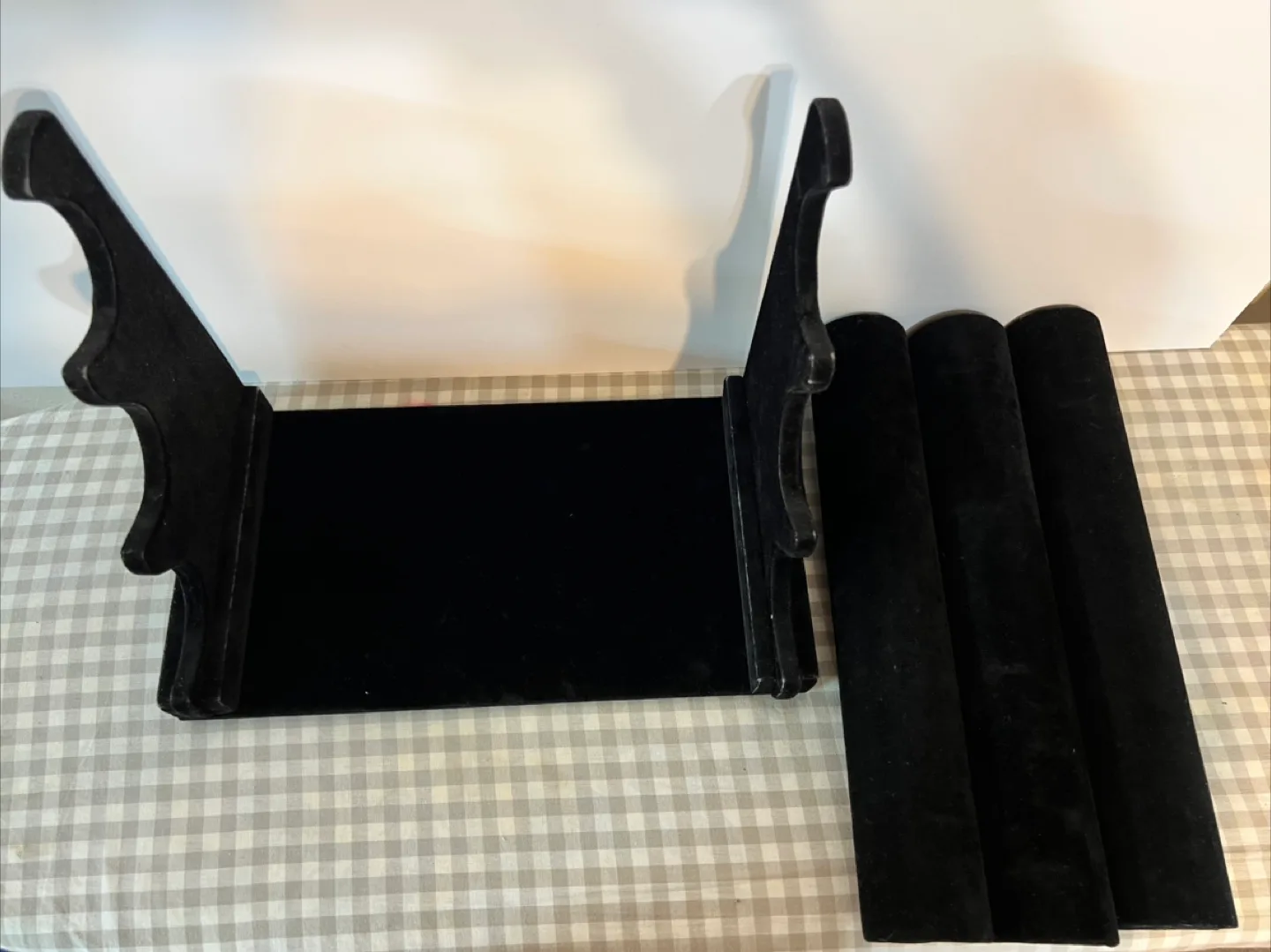 Black Velvet 3-Tier Jewelry Display Stand image indicator(6)