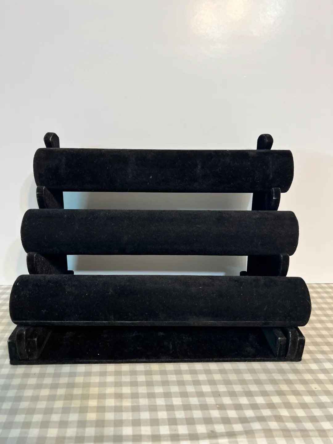 Black Velvet 3-Tier Jewelry Display Stand thumbnail