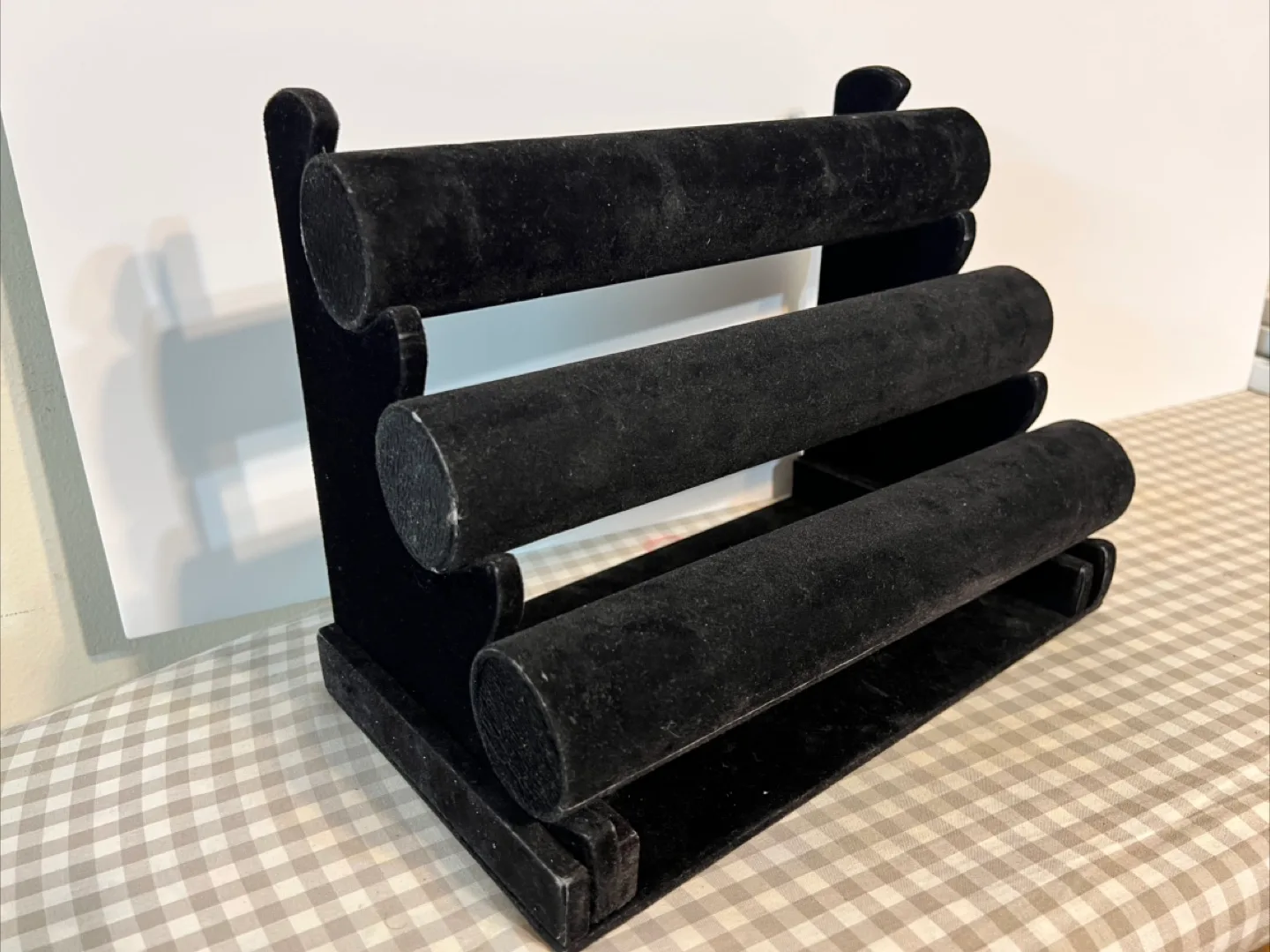 Black Velvet 3-Tier Jewelry Display Stand image indicator(2)