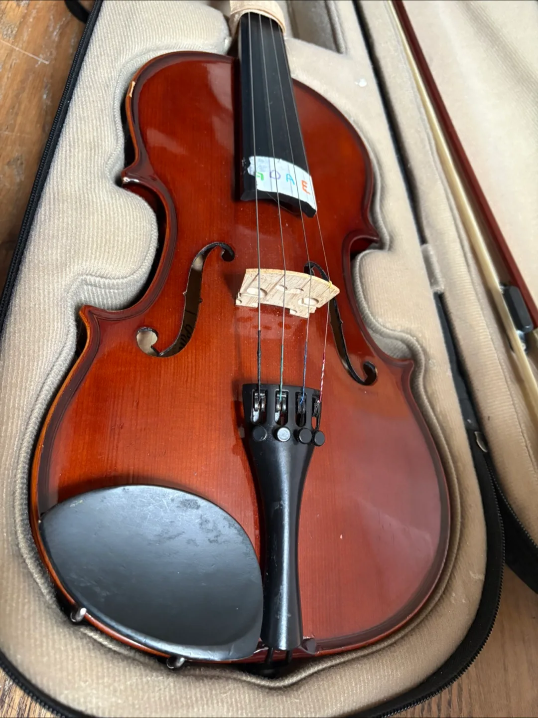 Training Violin with Bow and Hard Case image indicator(2)