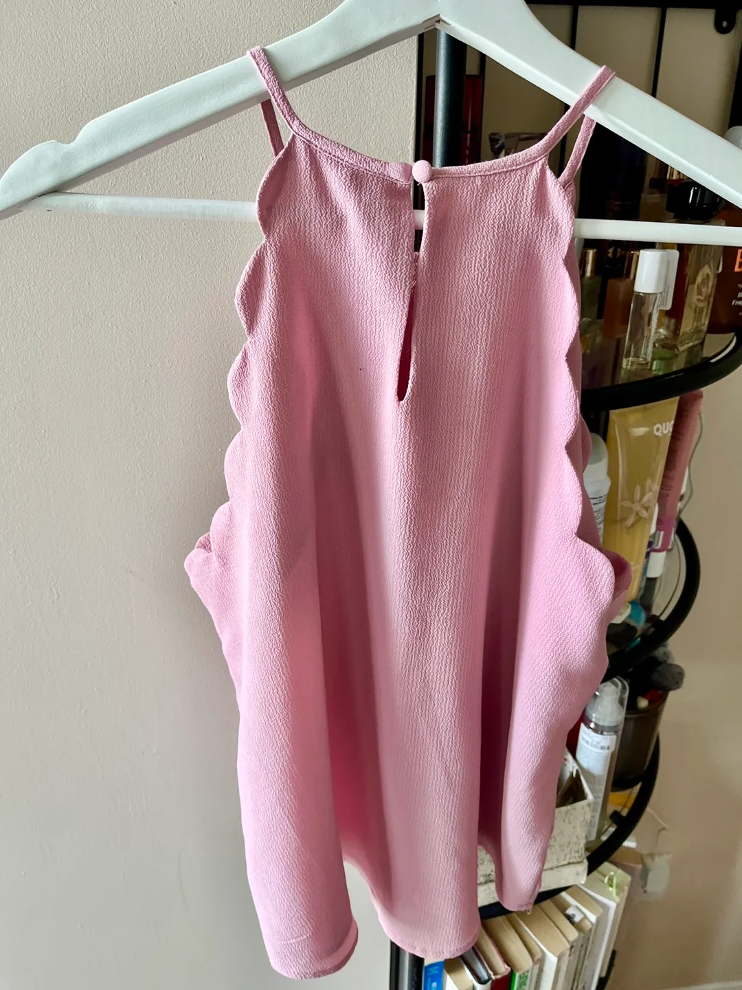 Pink Scalloped Tank Top - Size M image indicator(3)
