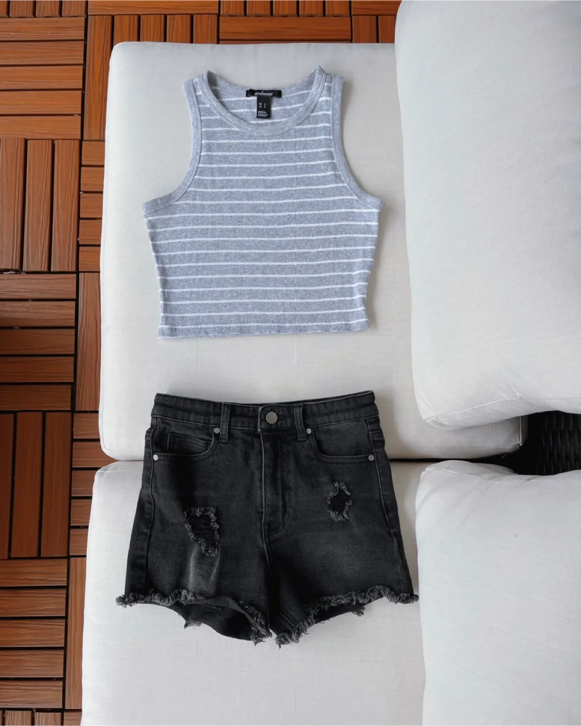 Tank Top & Denim Shorts Set thumbnail