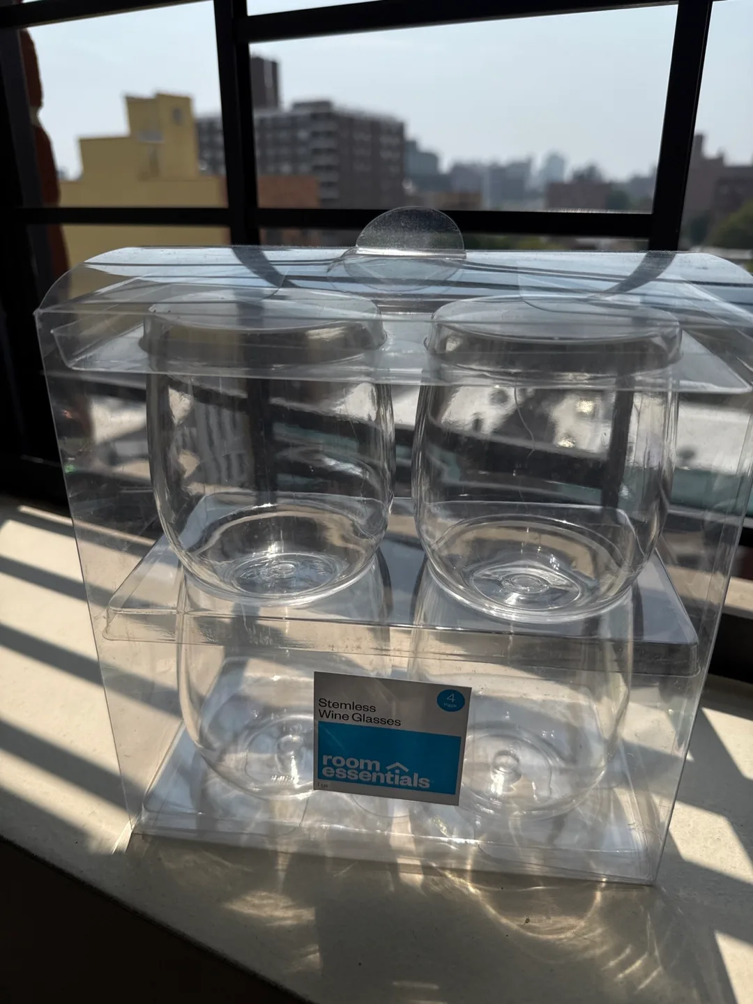 Room Essentials Stemless Wine Glasses - 4 Pack thumbnail