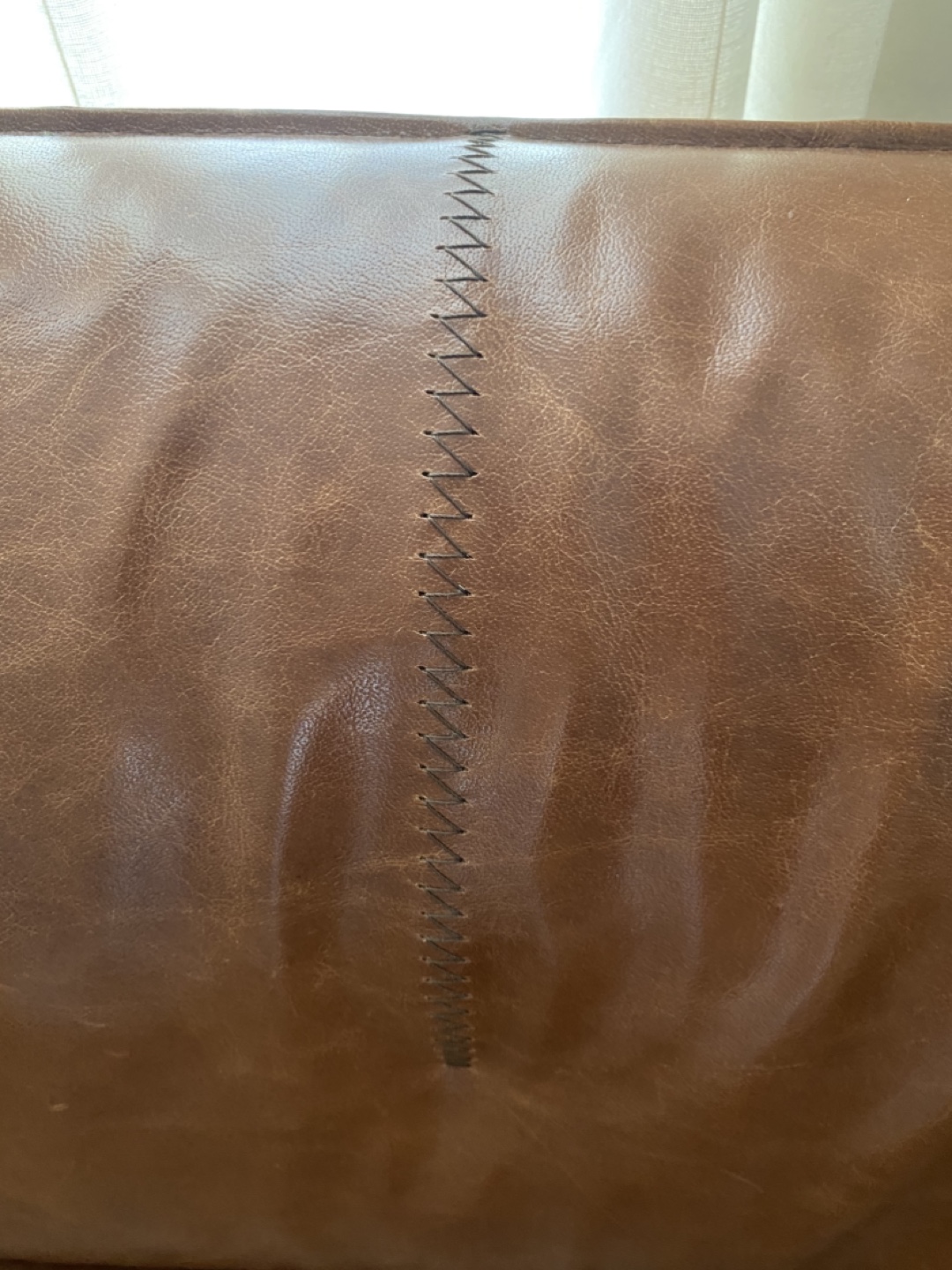 Structube Leather Loveseat - photo 3