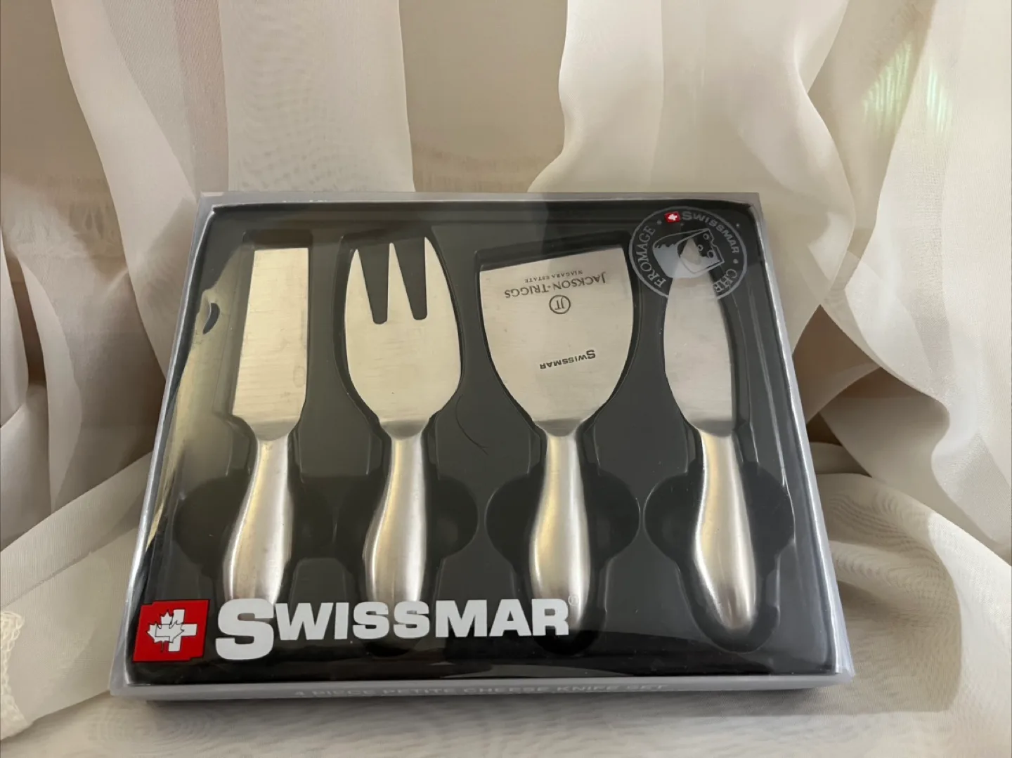 🇨🇦 Swissmar 4-Piece Petite Cheese Knife Set - New thumbnail