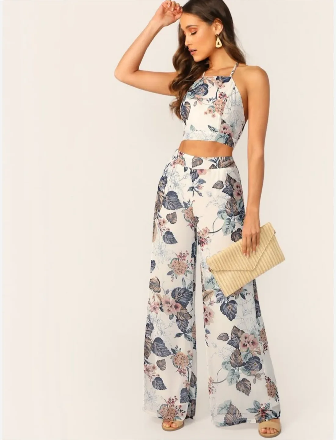 Miss Avenue Floral Two-Piece Set - Size M thumbnail