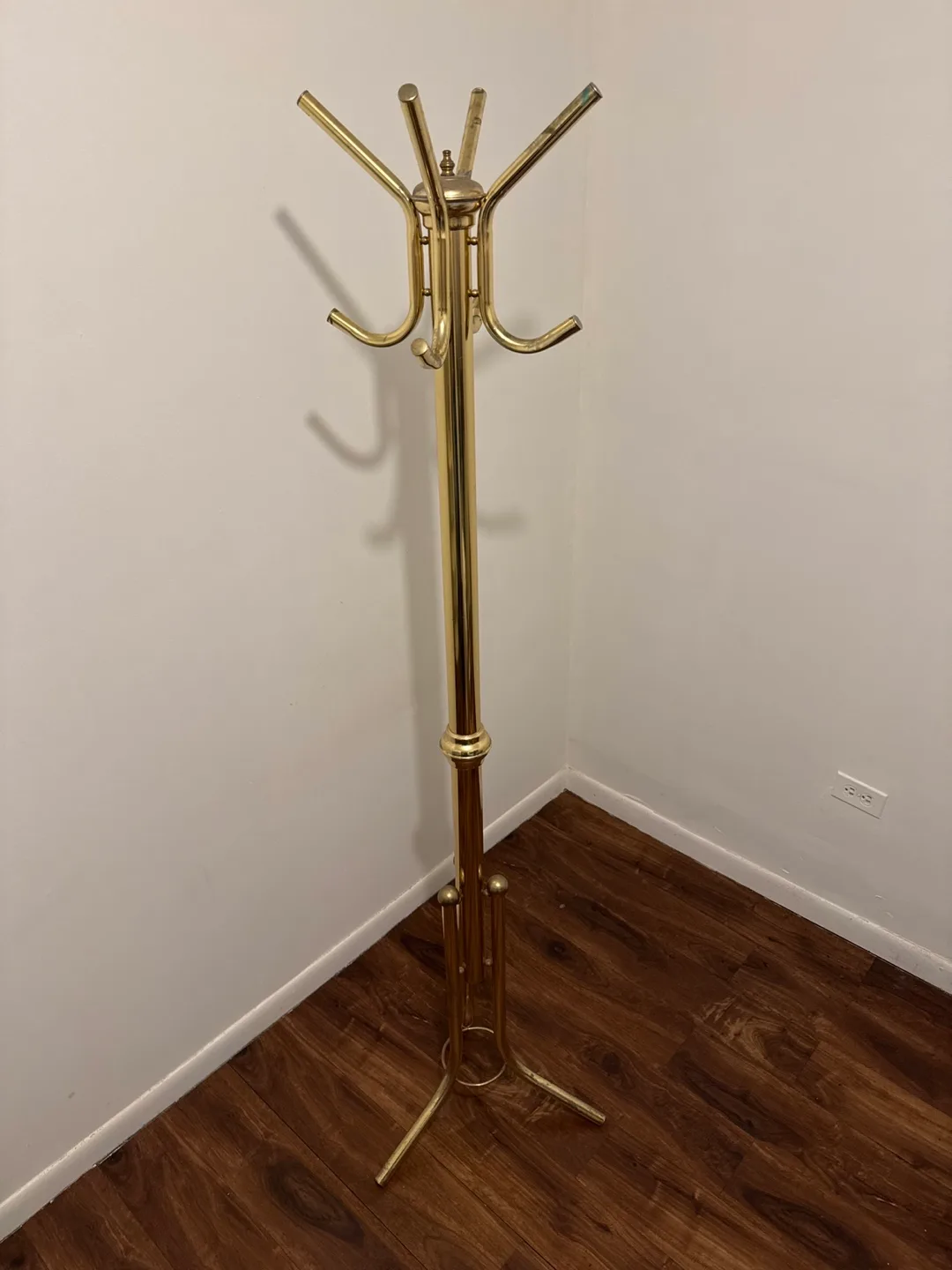 Gold-tone Metal Coat Rack thumbnail
