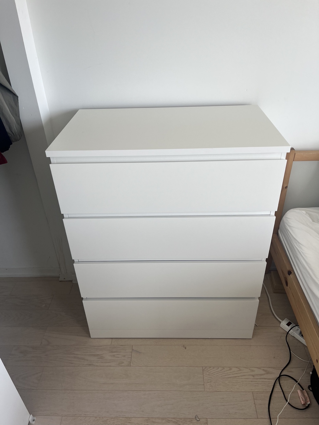IKEA Malm White 4-Drawer Dresser - photo 2