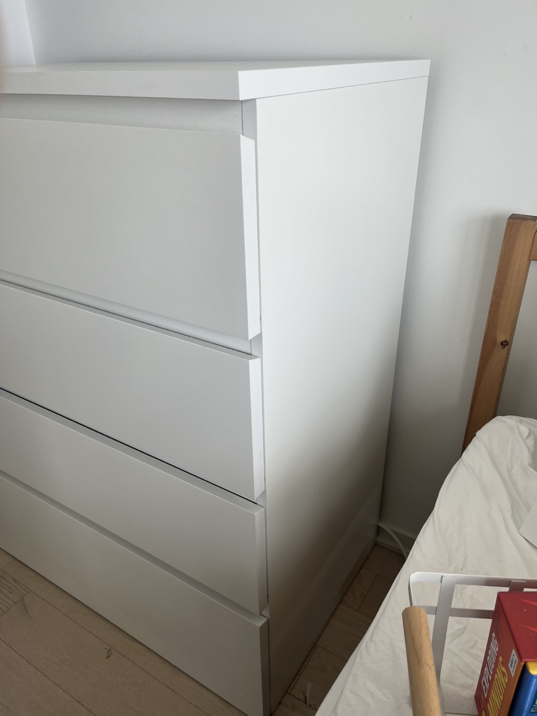 IKEA Malm White 4-Drawer Dresser - photo 3