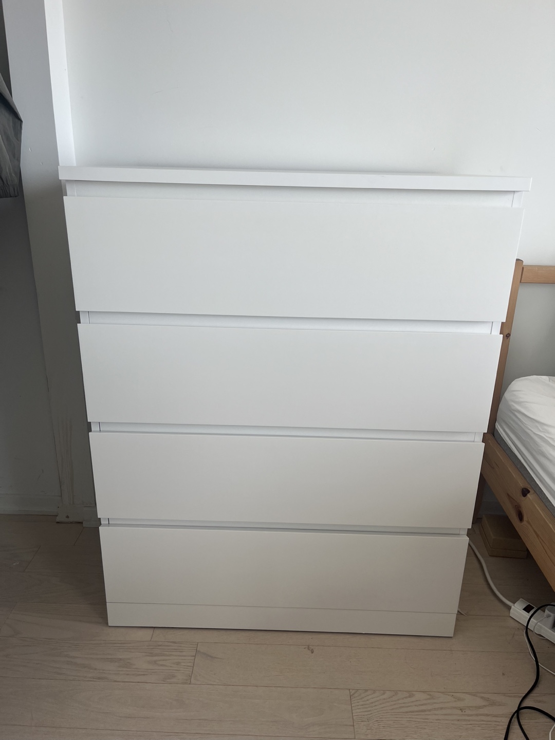 IKEA Malm White 4-Drawer Dresser