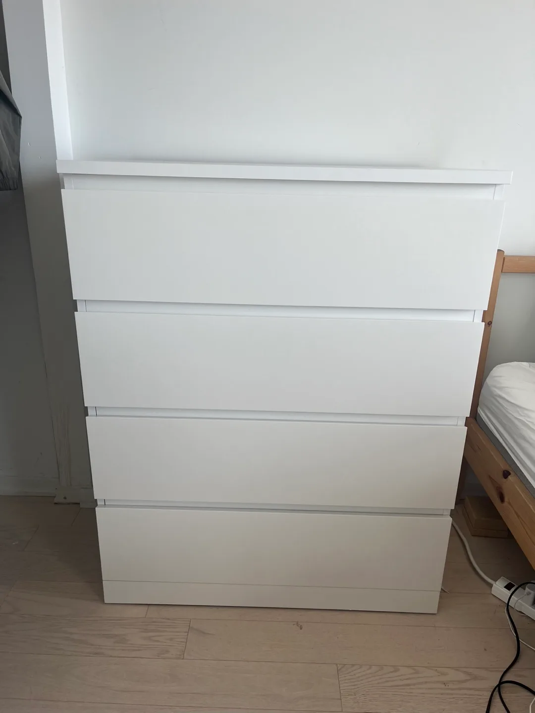 IKEA Malm White 4-Drawer Dresser thumbnail