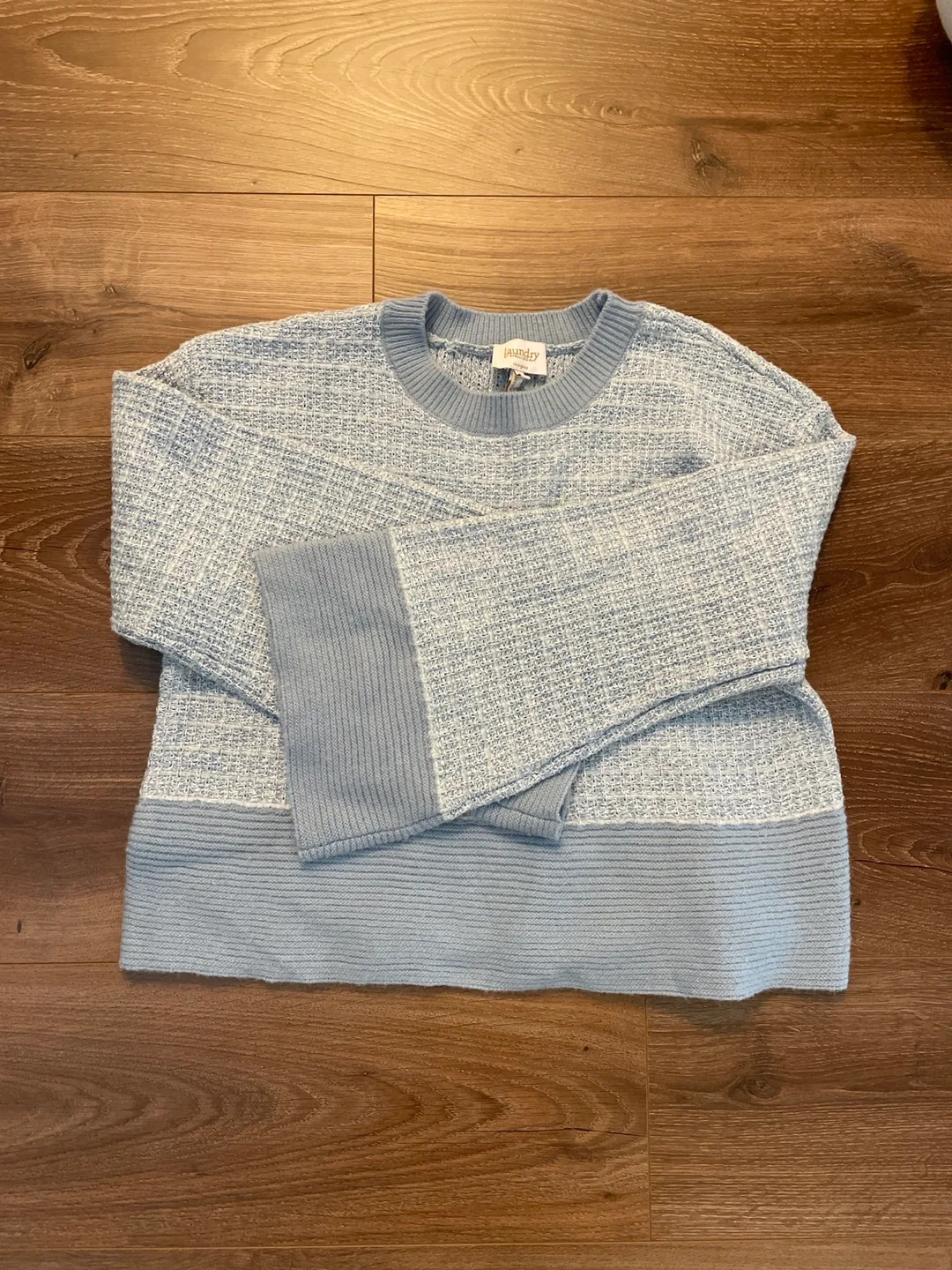 Laundry by Shelli Segal Blue Sweater - Size M thumbnail