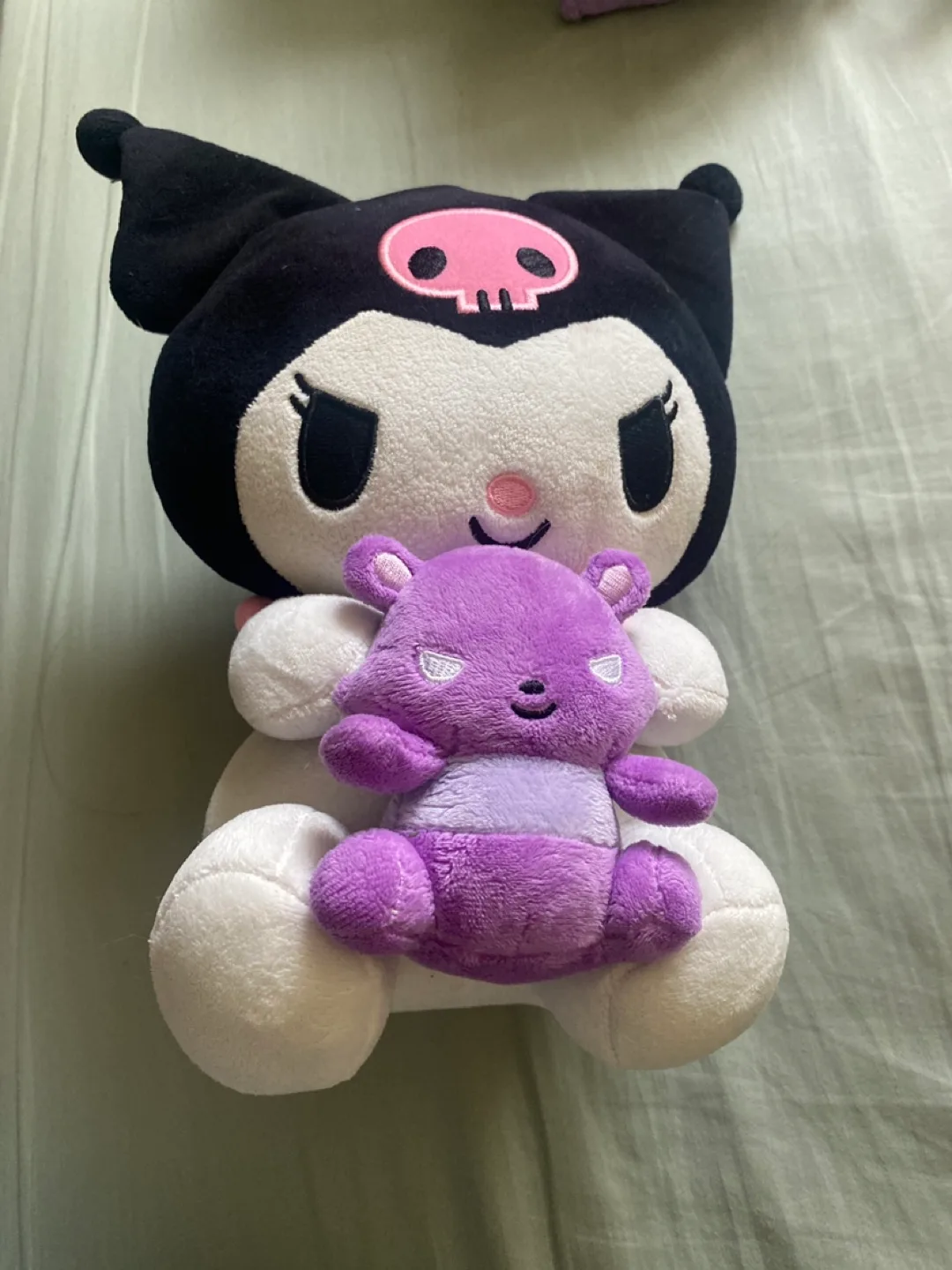 Kuromi Plush with Purple Bear thumbnail