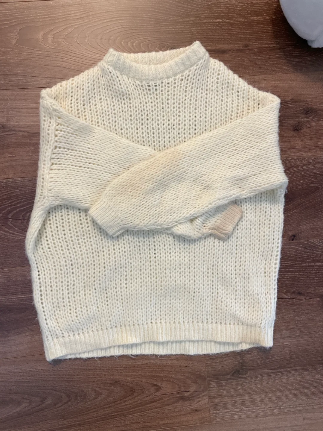 Frank And Oak Cream Knit Sweater - Size S/P thumbnail