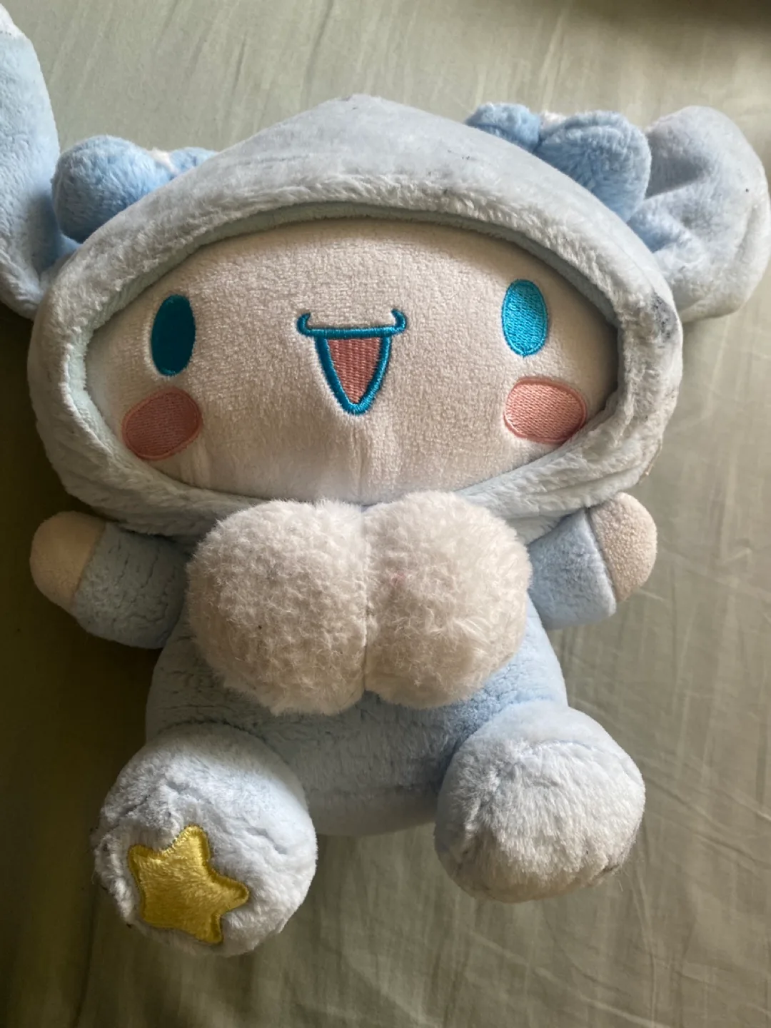 Cinnamoroll Plush Toy in Blue Hoodie thumbnail